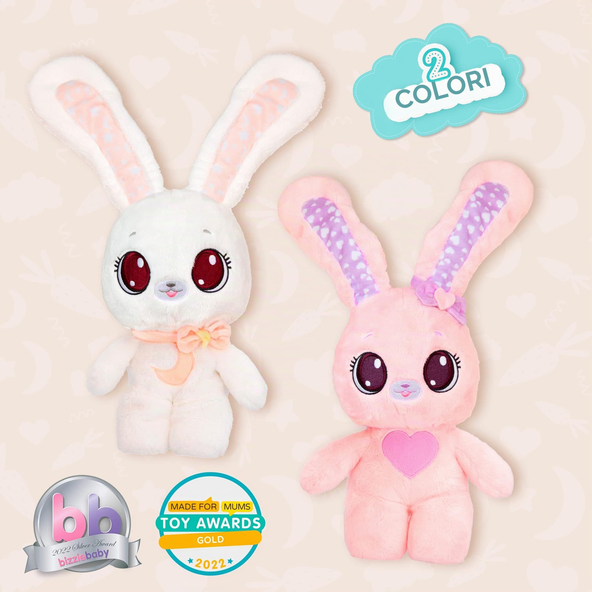 Imc Toys Peekapets Coniglietto Bianco peluche orecchie mobili