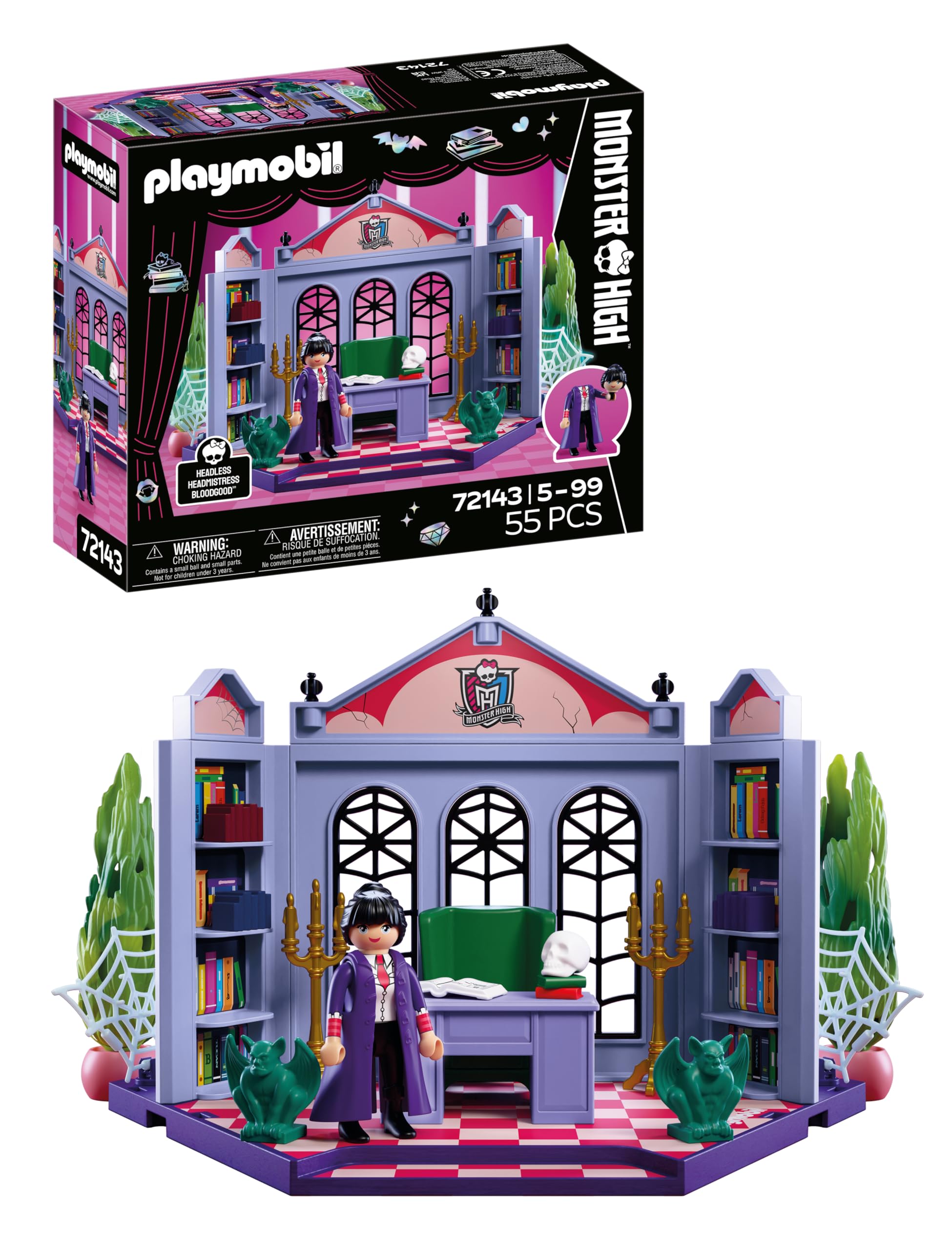 Playmobil Monster High 72143 ufficio Bloodgood 5 anni