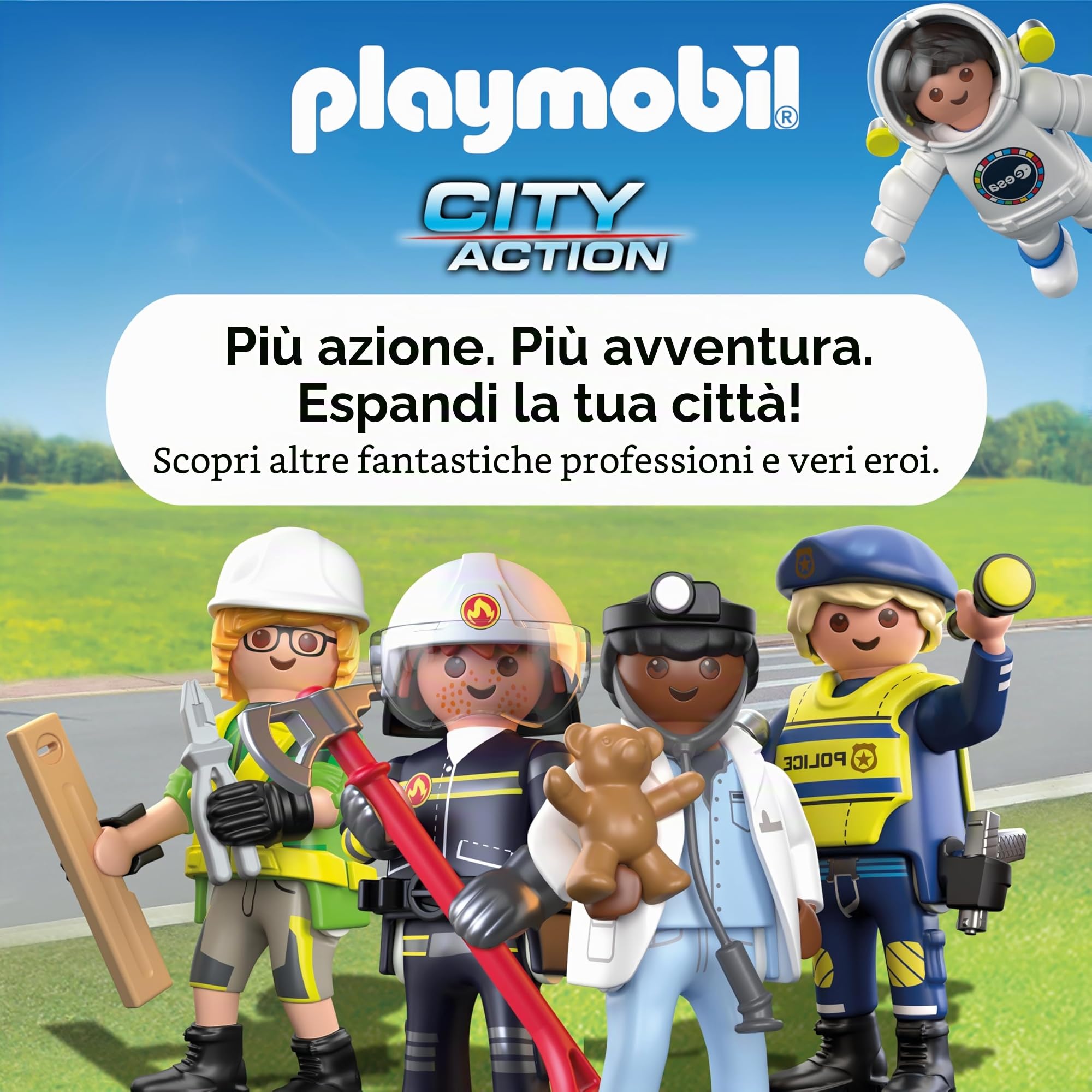 PLAYMOBIL 71233 City Action camion pompieri con scala