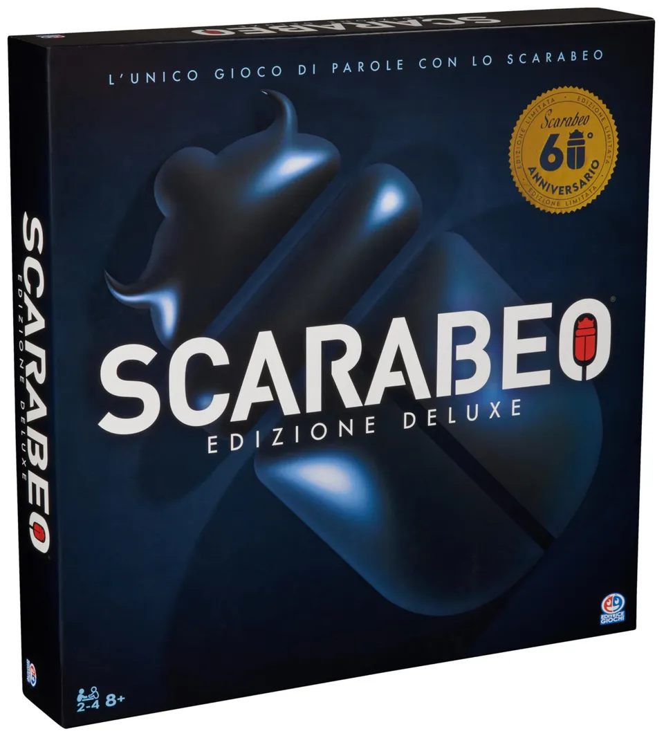 Scarabeo Deluxe 60 Anniversario gioco tavolo plancia girevole