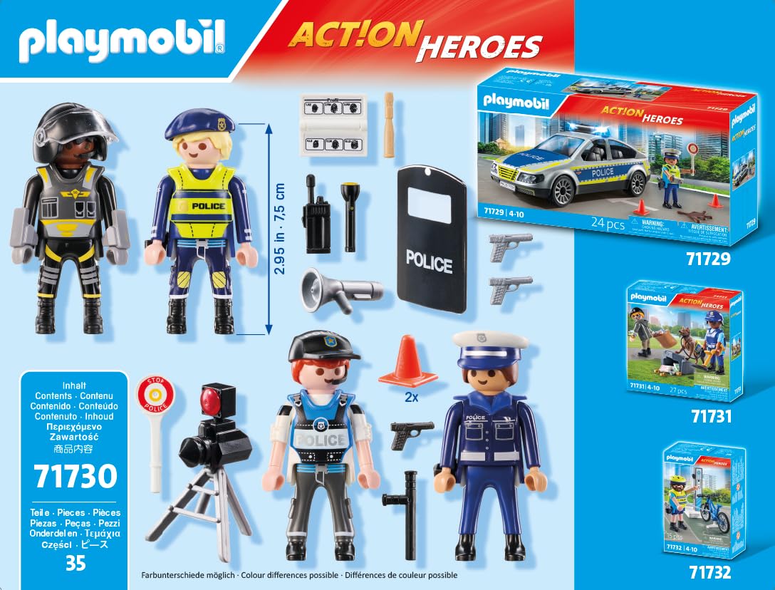 Playmobil Action Heroes 71730 Set Personaggi Polizia