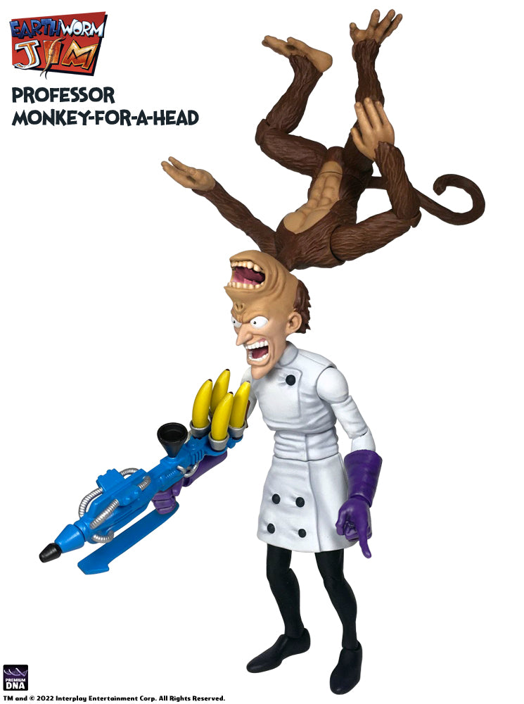 Premium DNA Earthworm Jim Professor Monkey action figure 1/12