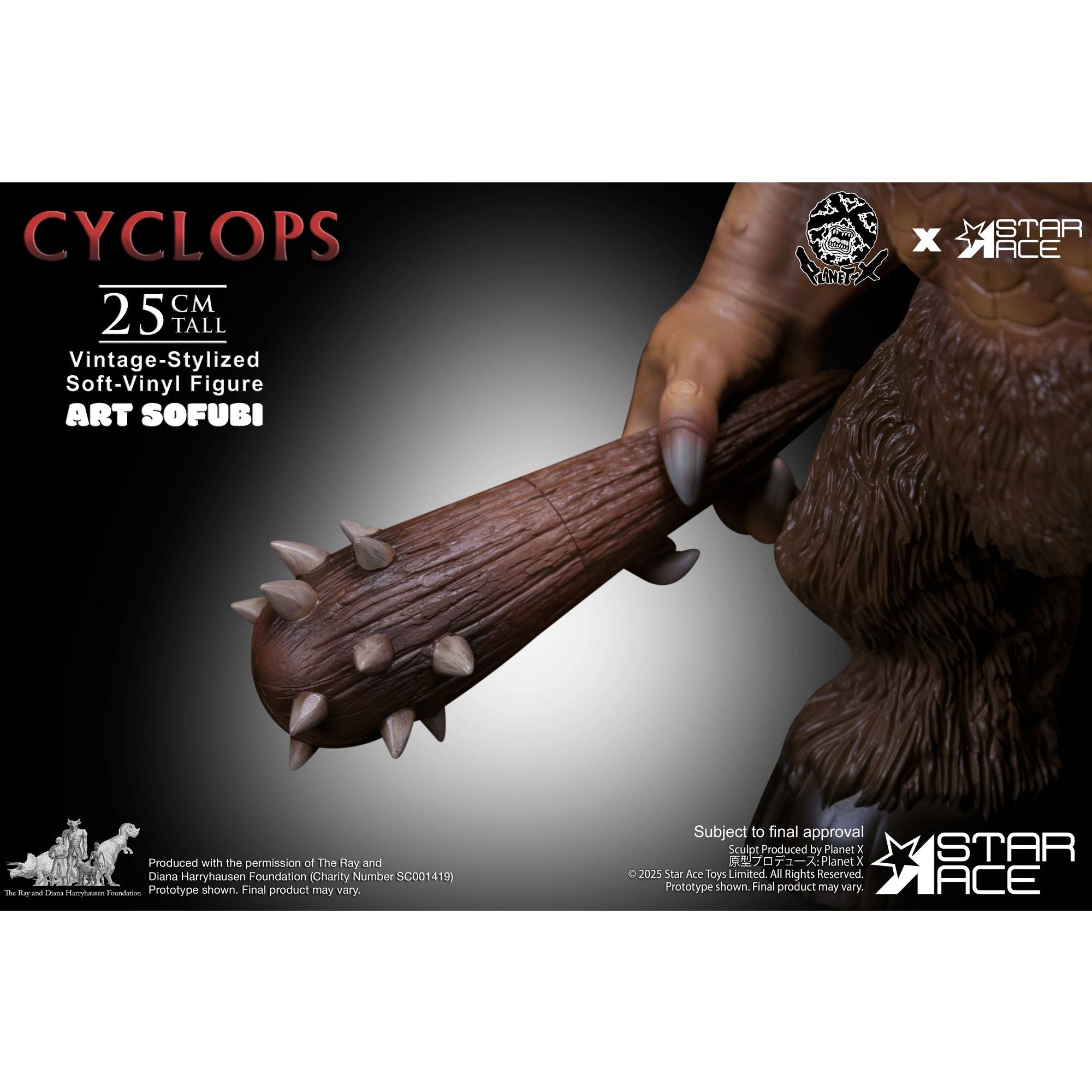 Star Ace Vintage Cyclops statua vinile Harryhausen