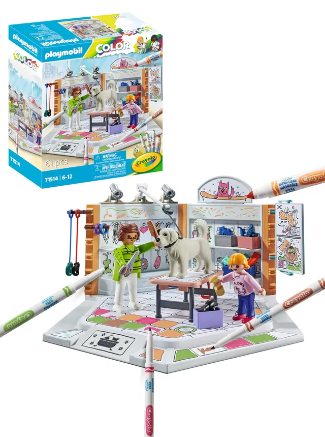 PLAYMOBIL Color 71514 Dog Beauty Center Playset Cani Lavabile