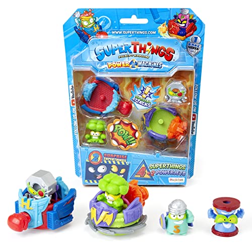 SuperThings Power Machines blister 4 figure e 2 PowerJet argentato