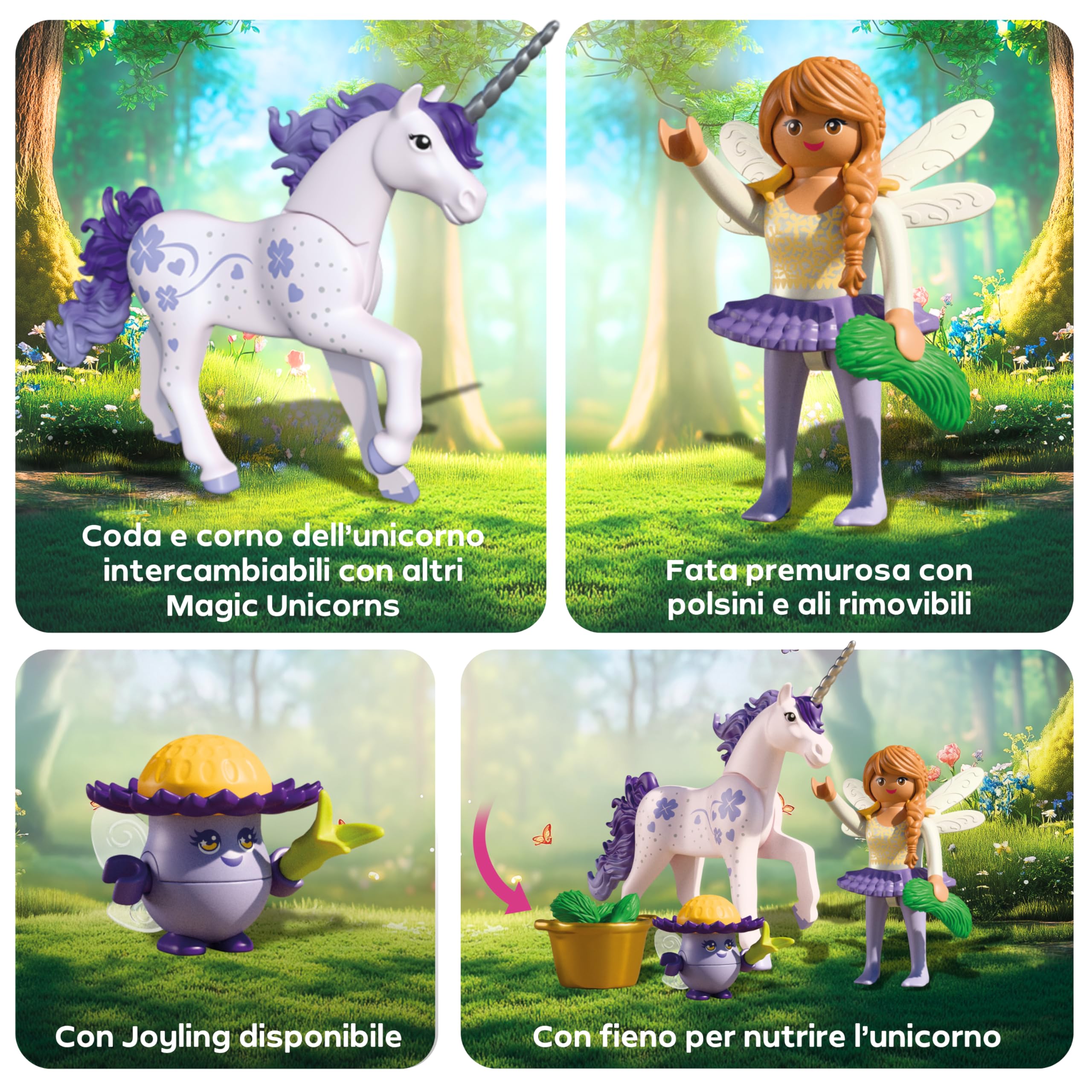 PLAYMOBIL Fantasy Magic Unicorno Lavanda con Fata figure