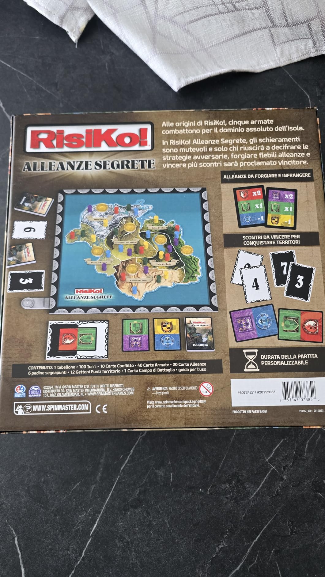 RisiKo Alleanze Segrete gioco da tavolo 3-6 giocatori