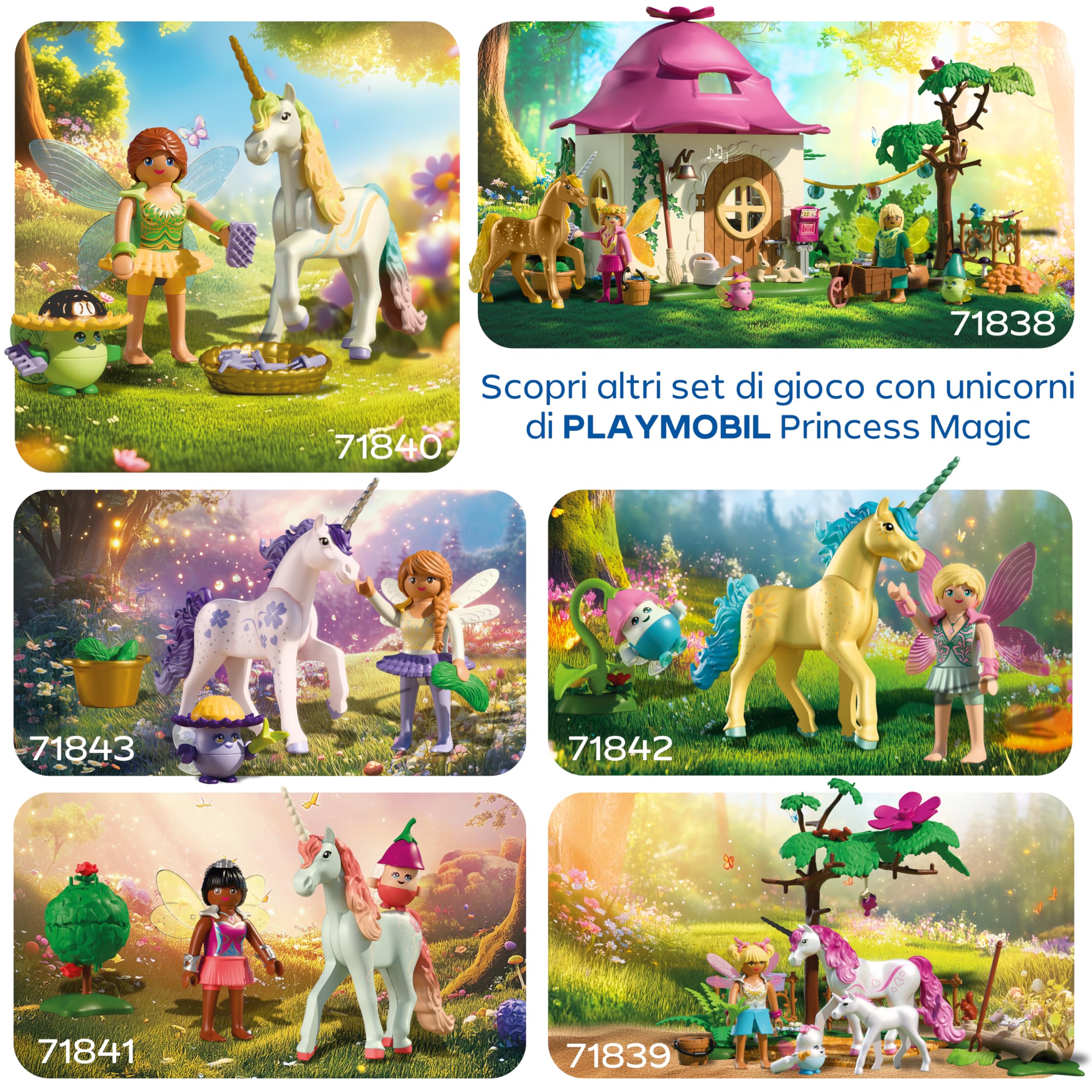 PLAYMOBIL Fantasy Magic Unicorno Lavanda con Fata figure