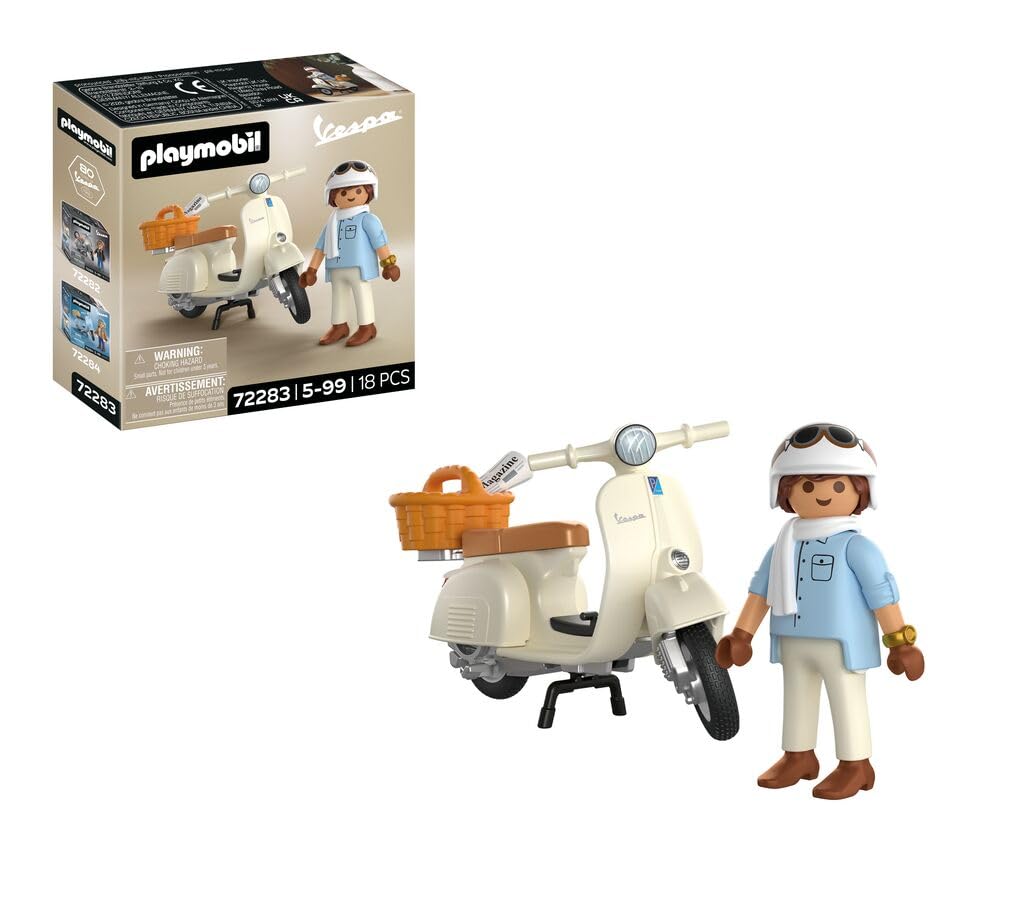 Playmobil Vespa 72282 80° Anniversario scooter crema 4+ anni