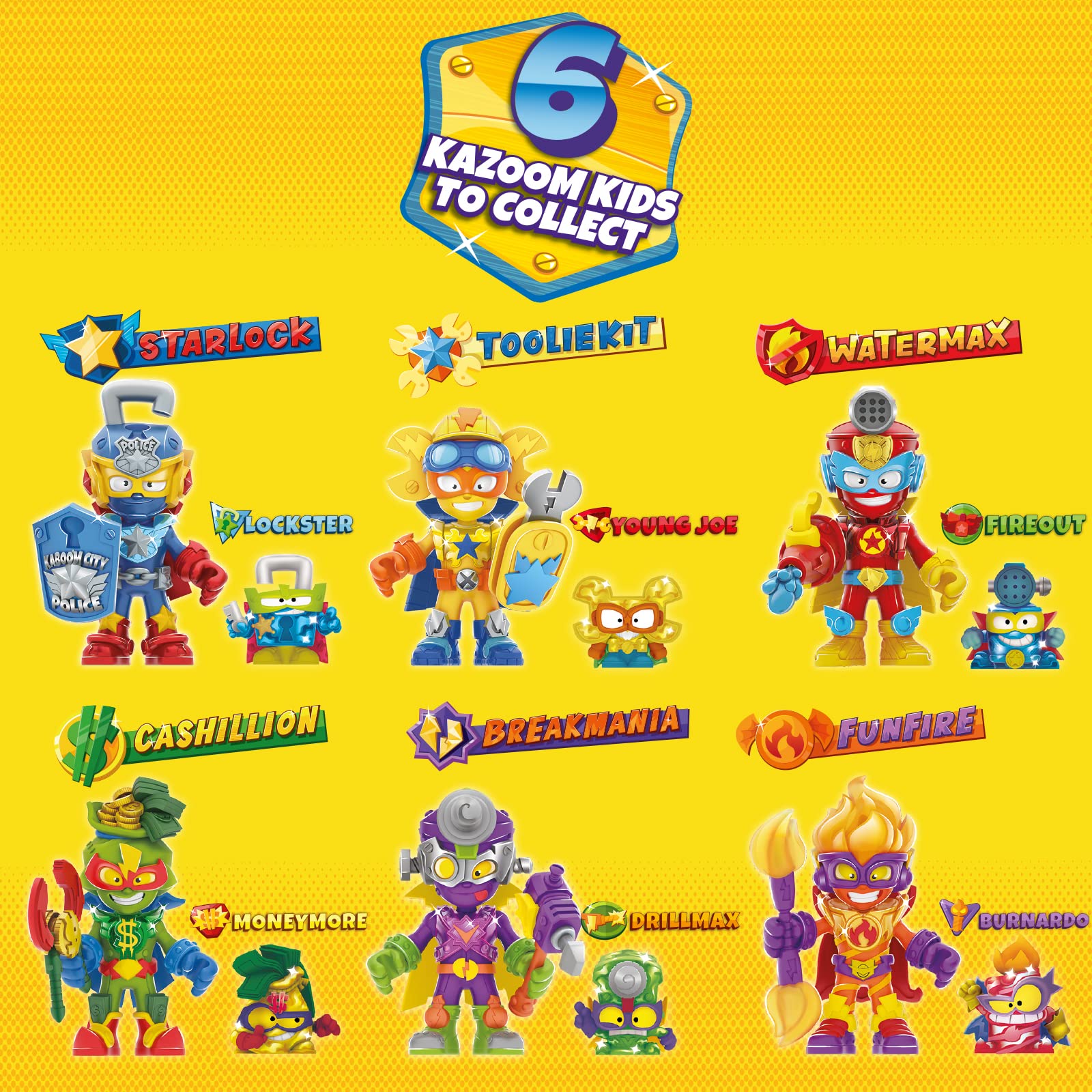SUPERTHINGS Kazoom Kids Rescue Force Set 6 Figure