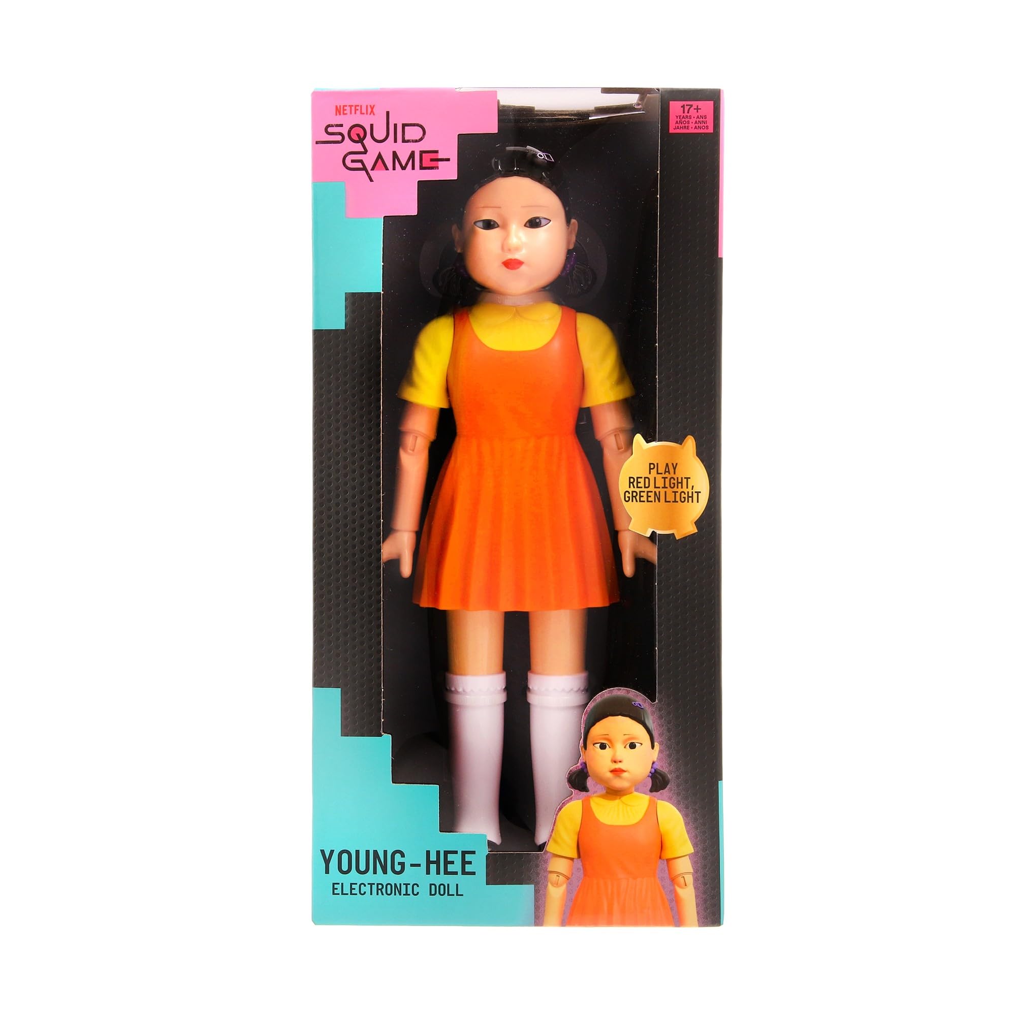 Imc Toys Squid Game Young-Hee bambola elettronica 29 cm sensori movimento