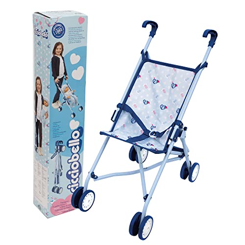 Cicciobello Accessori passeggino 4 ruote pieghevole per bambole
