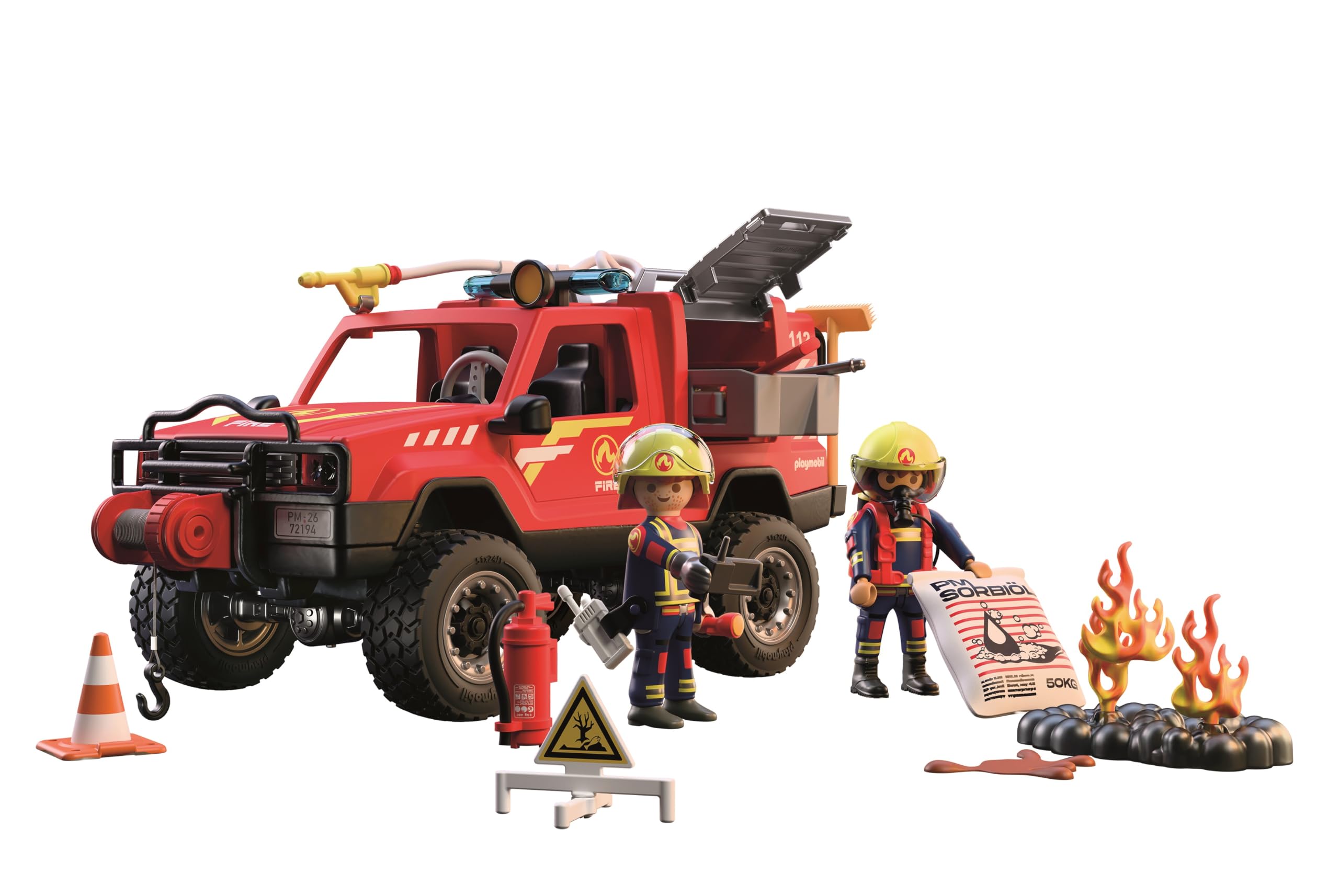 PLAYMOBIL City Action 72194 pick-up pompieri spruzza acqua
