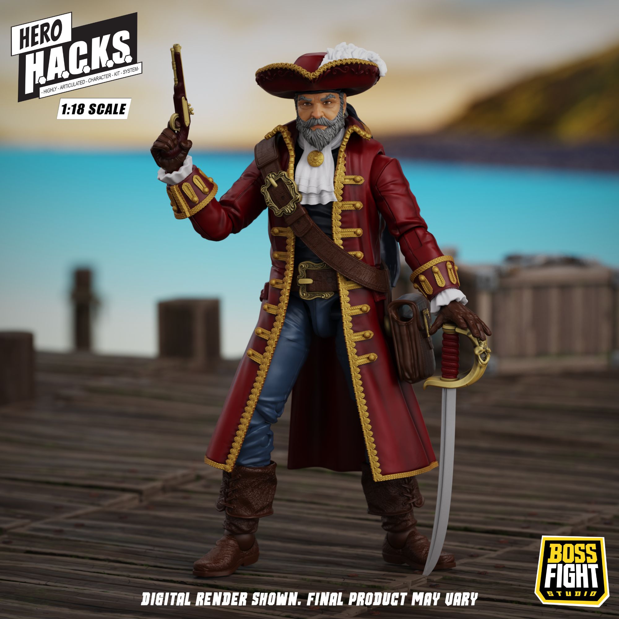 Boss Fight Studio Hero HACKS John Bradford action figure