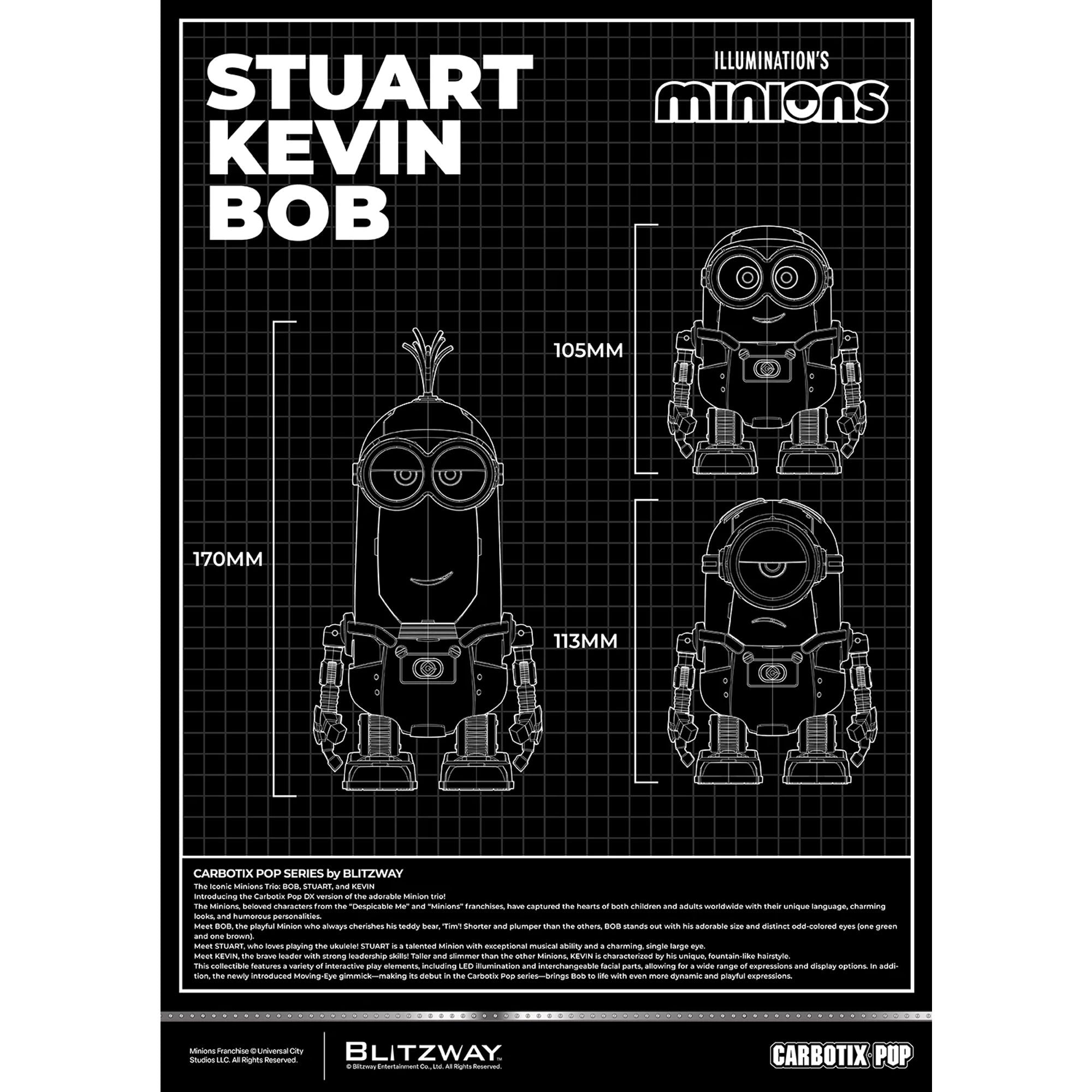 Blitzway Carbotix Pop Minion Kevin action figure 11 cm
