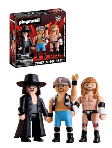 PLAYMOBIL WWE 71957 multipack personaggi Attitude Era 3 pezzi