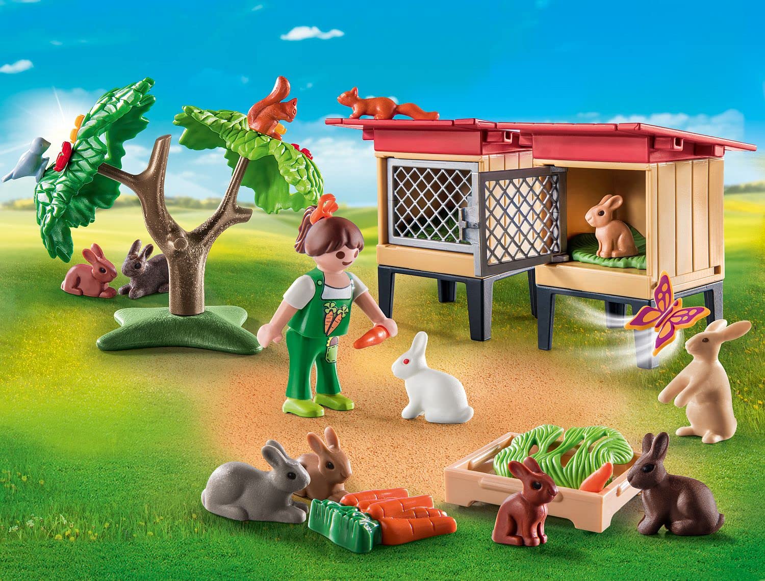 PLAYMOBIL Country 71252 Recinto Conigli Giocattolo 41 Pezzi