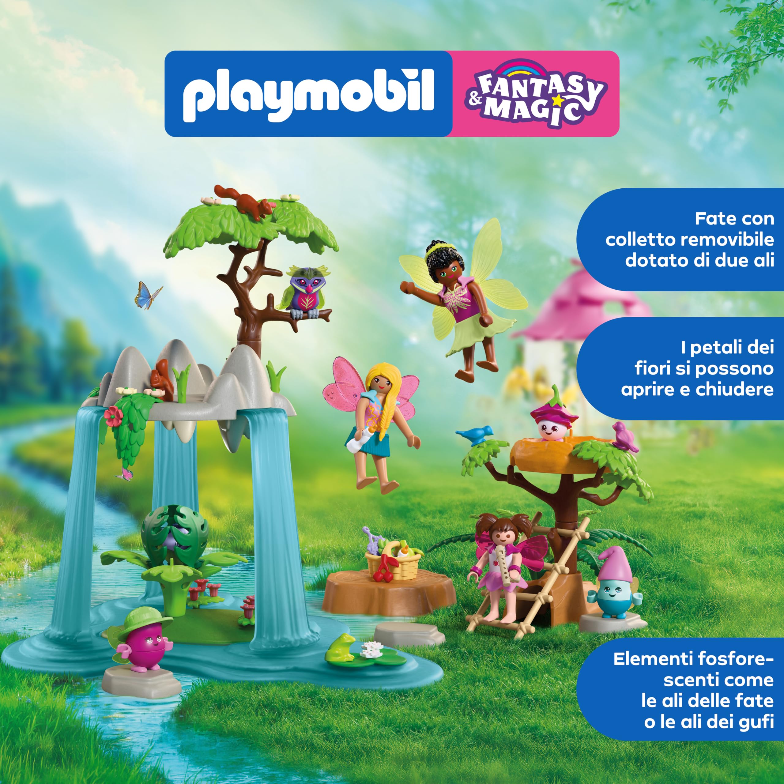 PLAYMOBIL Fantasy 72214 luogo incontro magico cascata