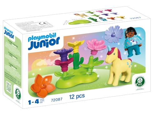 Playmobil Junior Giardino Fate Unicorno 72087 Fiori Impilabili