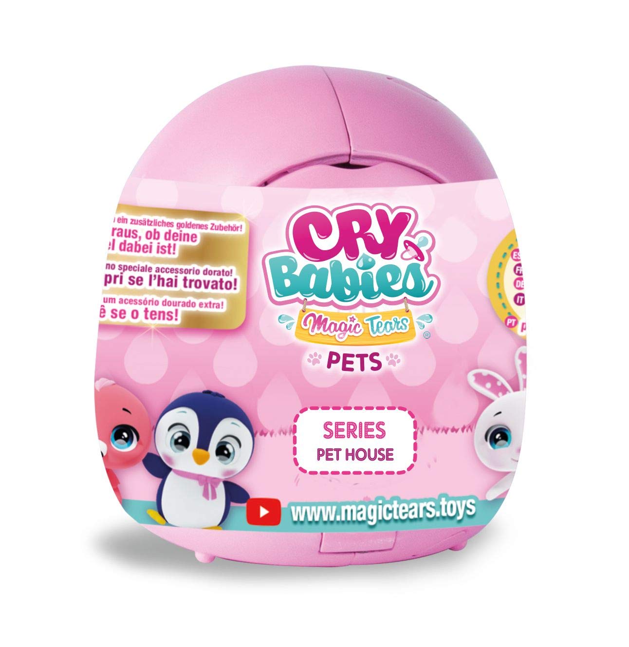 Imc Toys Cry Babies Magic Tears Casetta Cuccioli bambola sorpresa mini