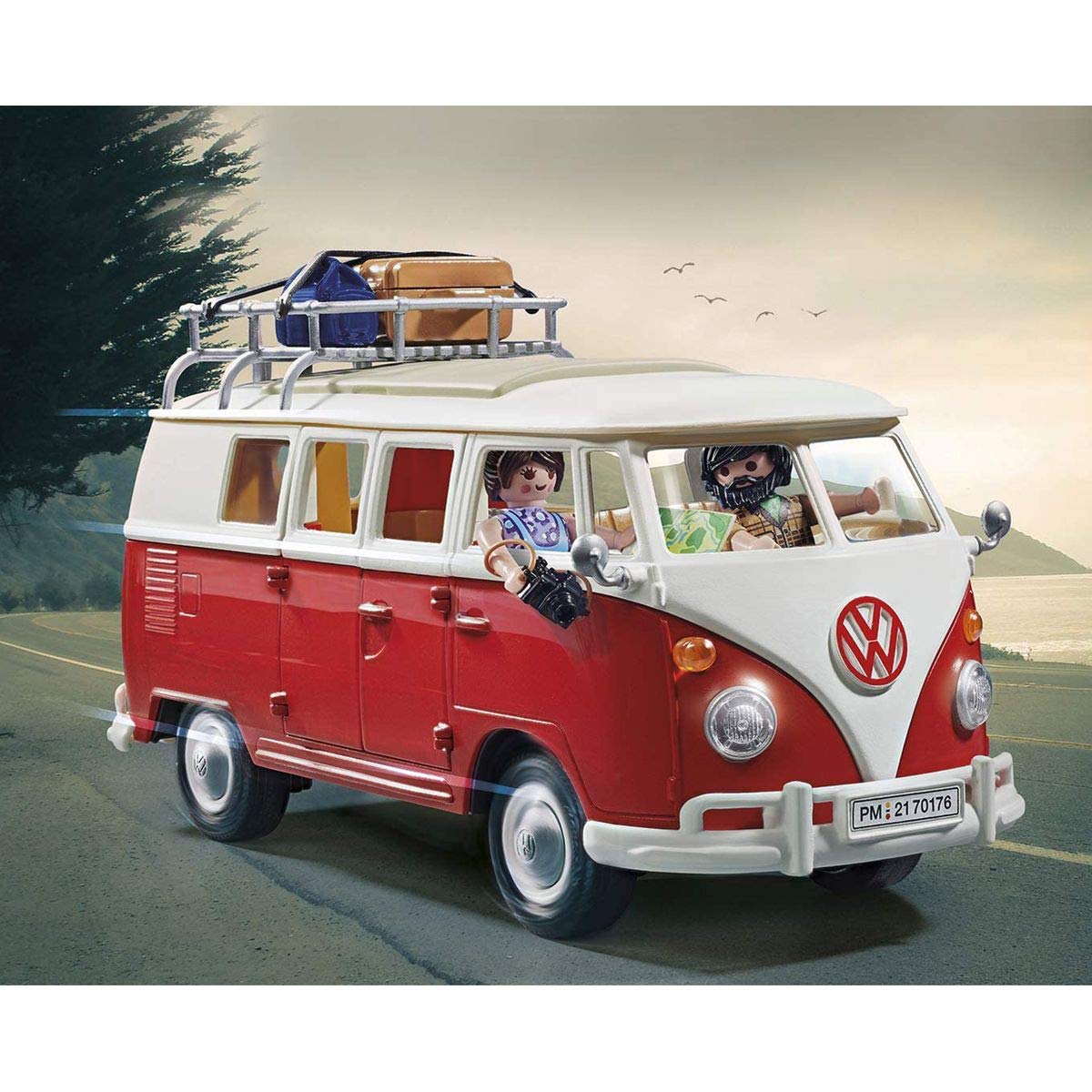 PLAYMOBIL Volkswagen 70176 Bulli T1 bus campeggio rosso