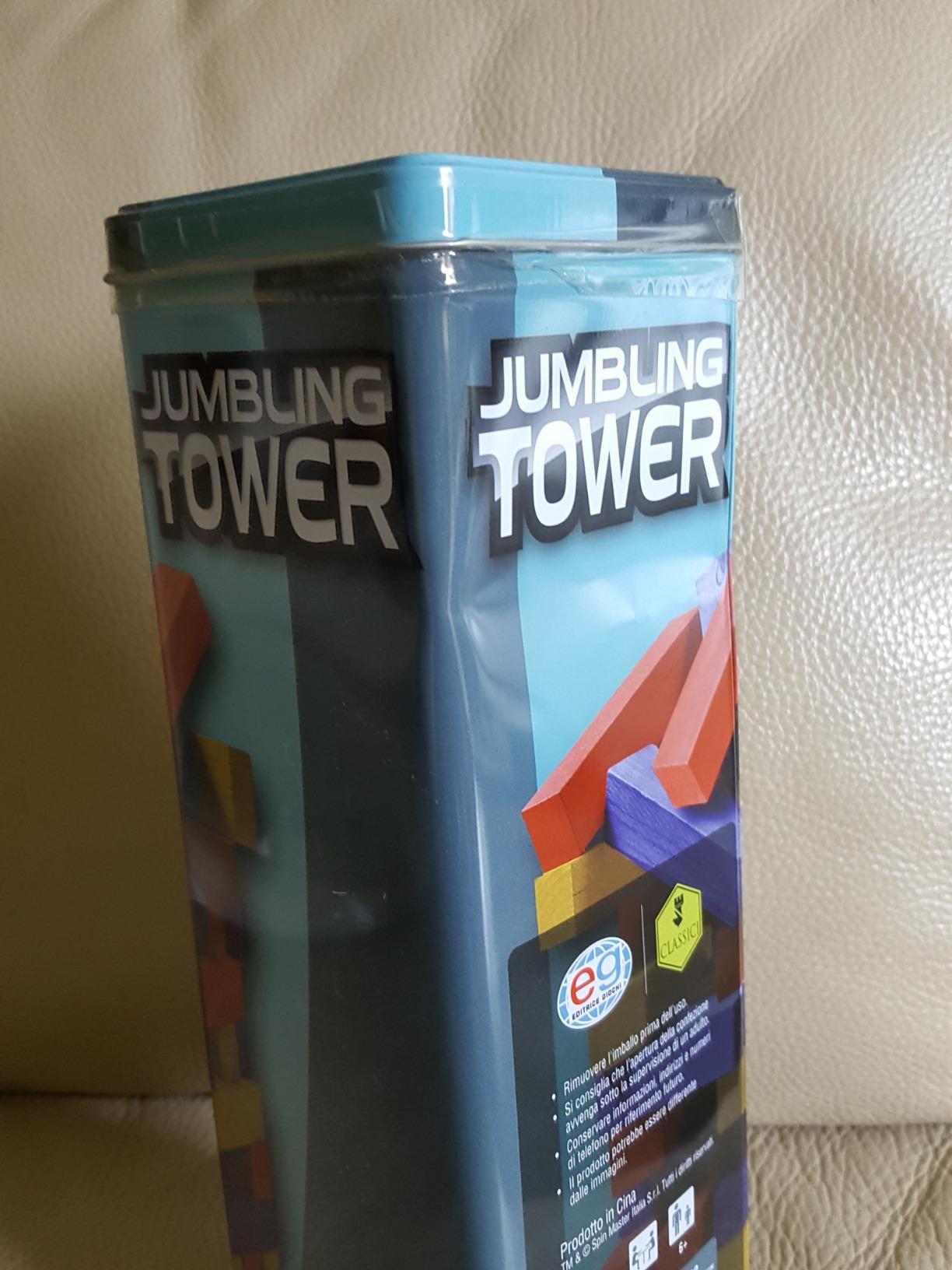 Spin Master Classic Games Jumbling Tower Gioco Torre Legno 48 Pezzi