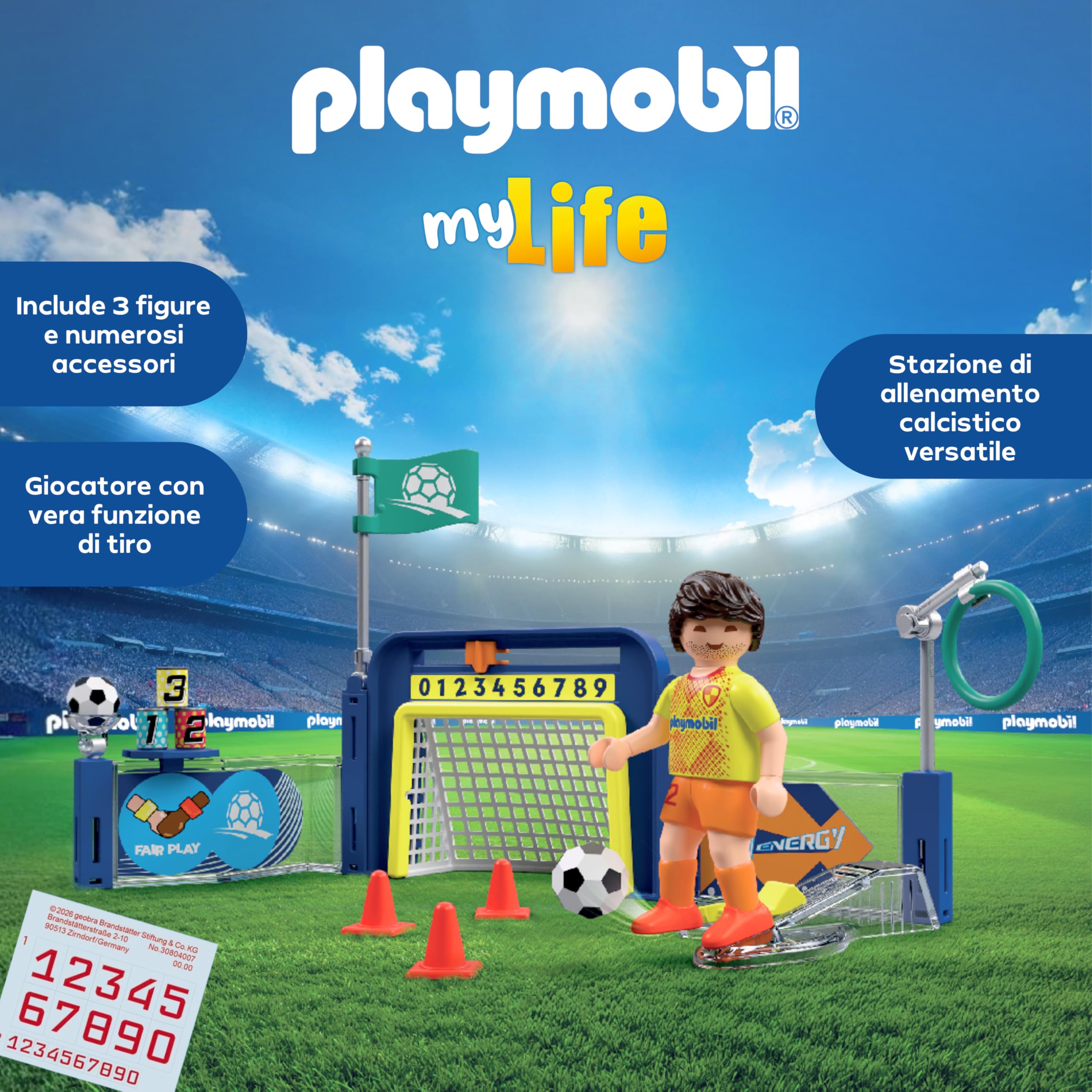 PLAYMOBIL My Life 72057 Stazione Allenamento Calcio Giocattolo 4 Anni