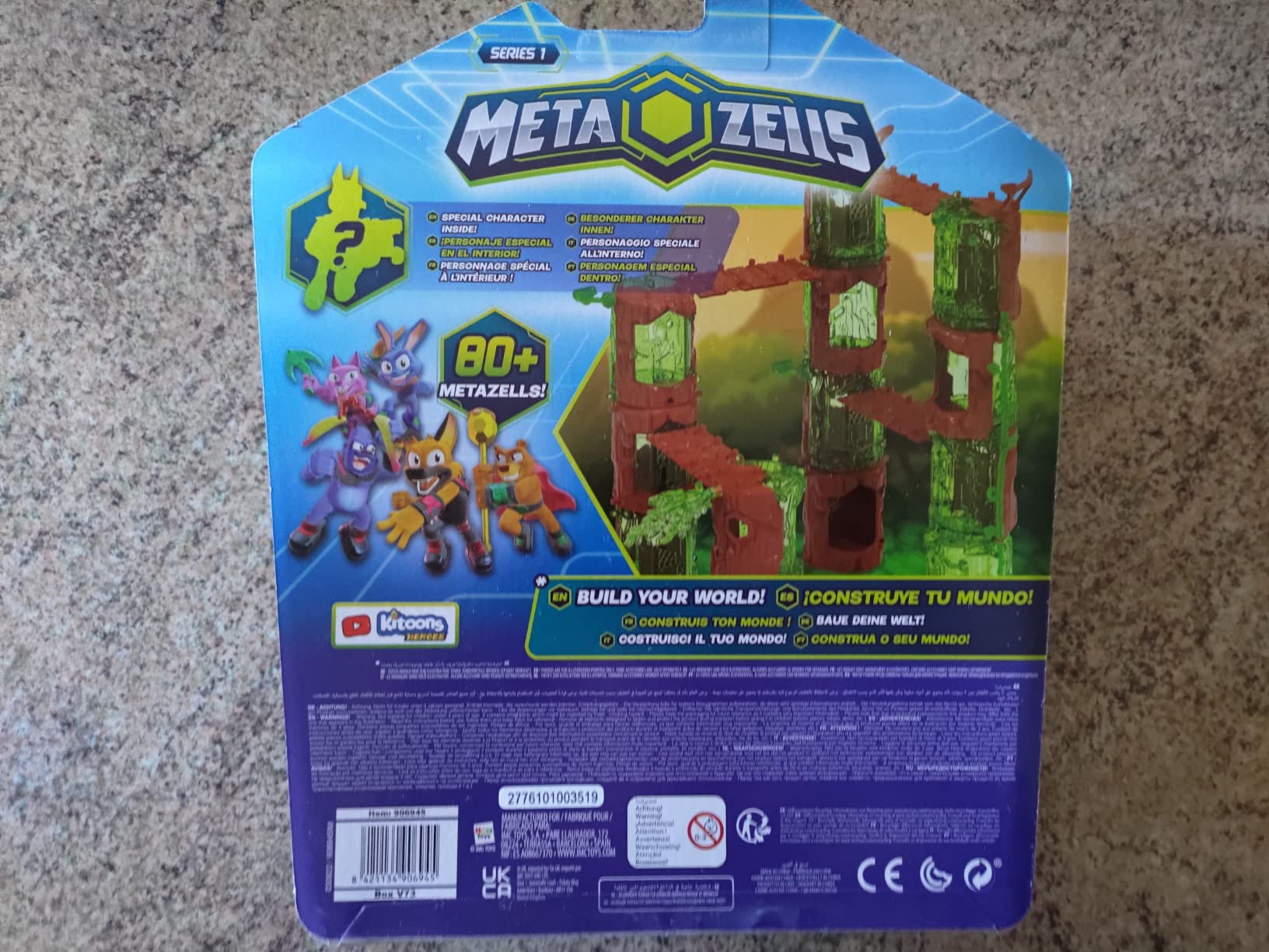 Metazells Pack 7 personaggi + 2 tronchi carte S1