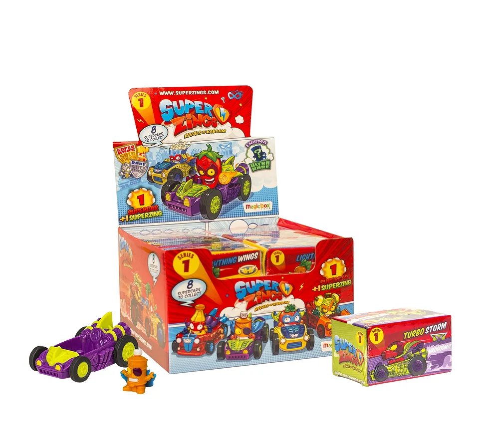 Superthings Rivals of Kaboom figure box 12 pezzi oro e argento