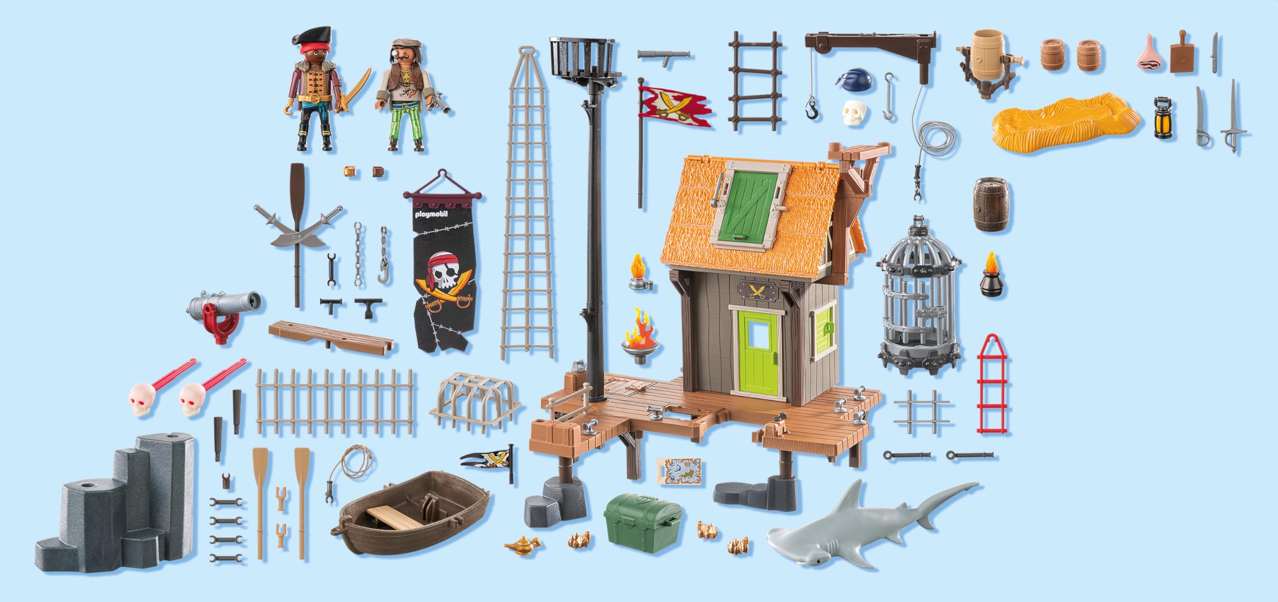 Playmobil Pirates approdo pirati 71792 playset prigione