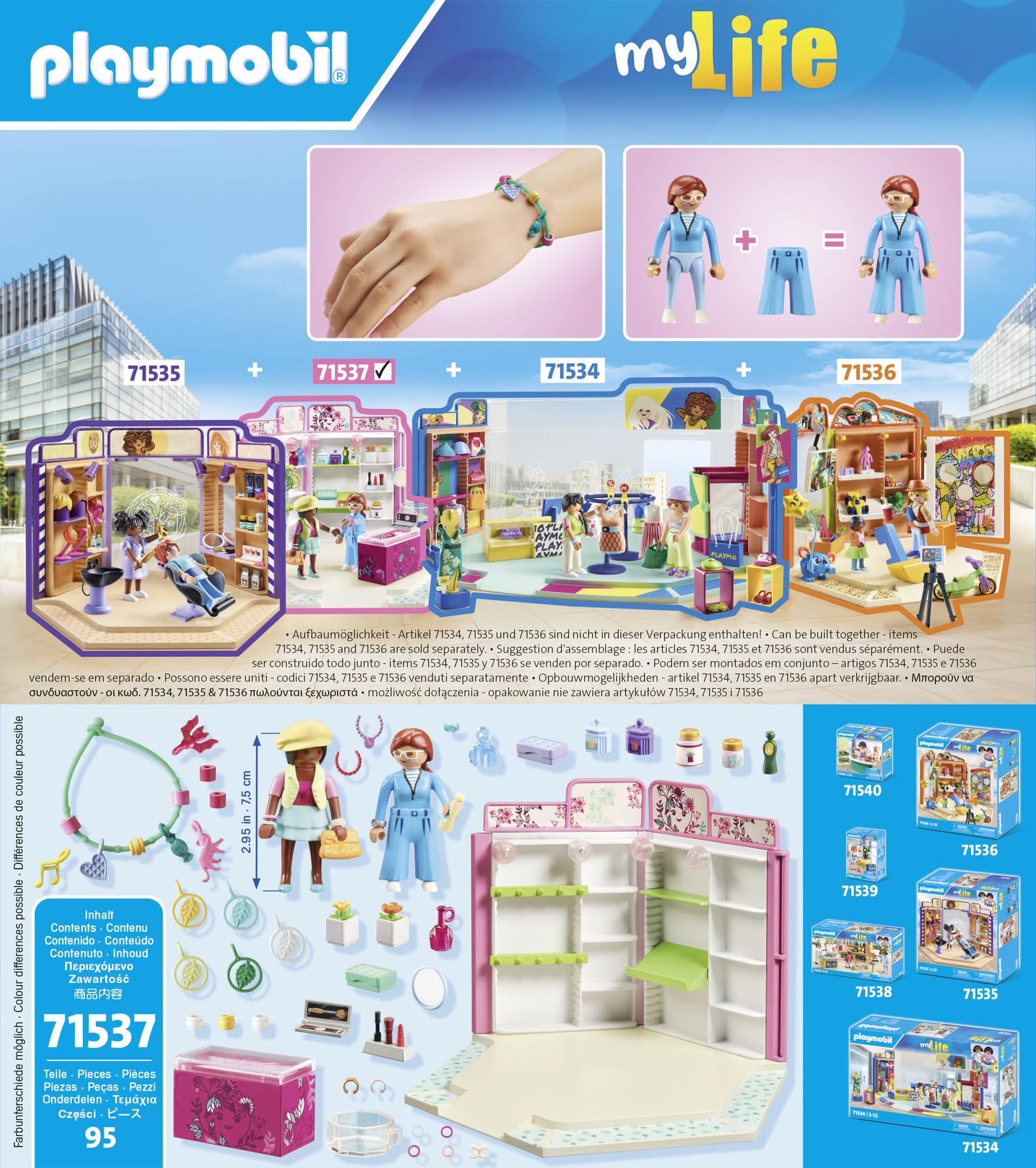 PLAYMOBIL myLife 71537 Negozio Accessori Playset 95 Pezzi