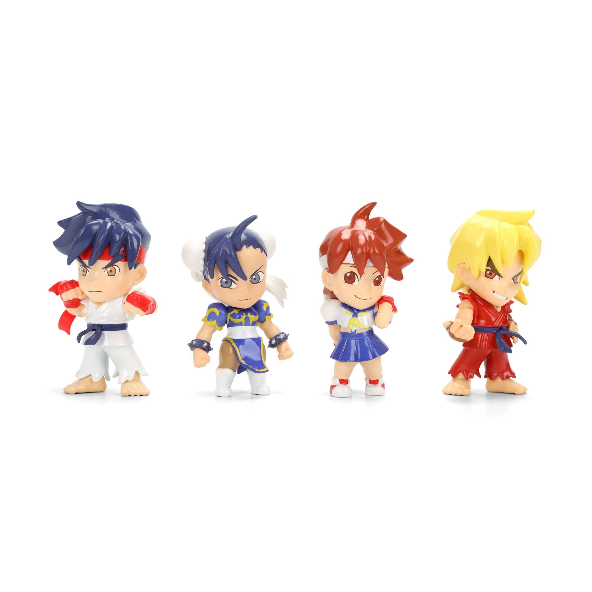 Jada Gem Fighters Metalfigs Street Fighter mini figure 4 pezzi