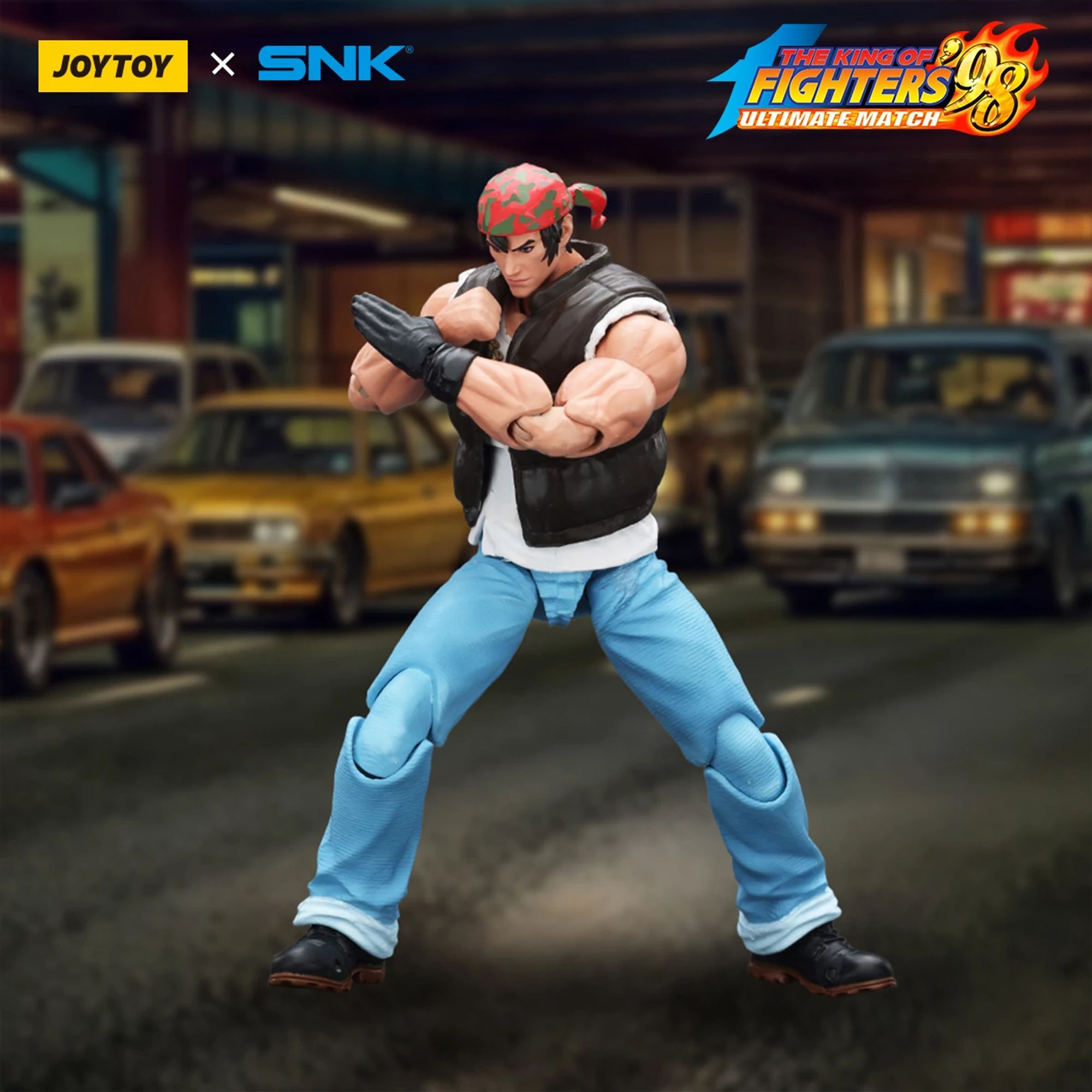JoyToy SNK KOF 98UM Ralf Jones action figure 1/18 Ikari Warriors