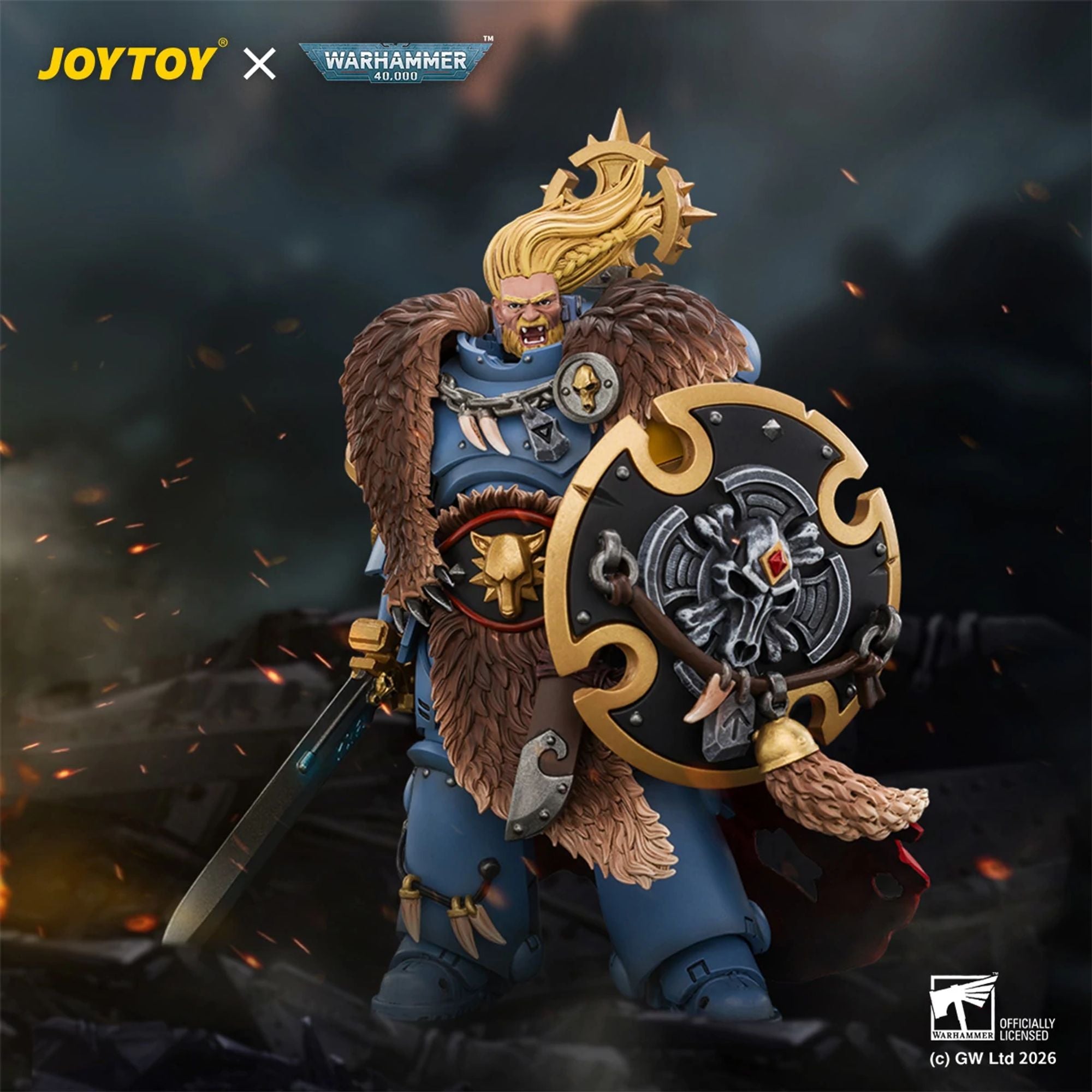 JoyToy Space Wolves Battle Leader Action Figure 1/18