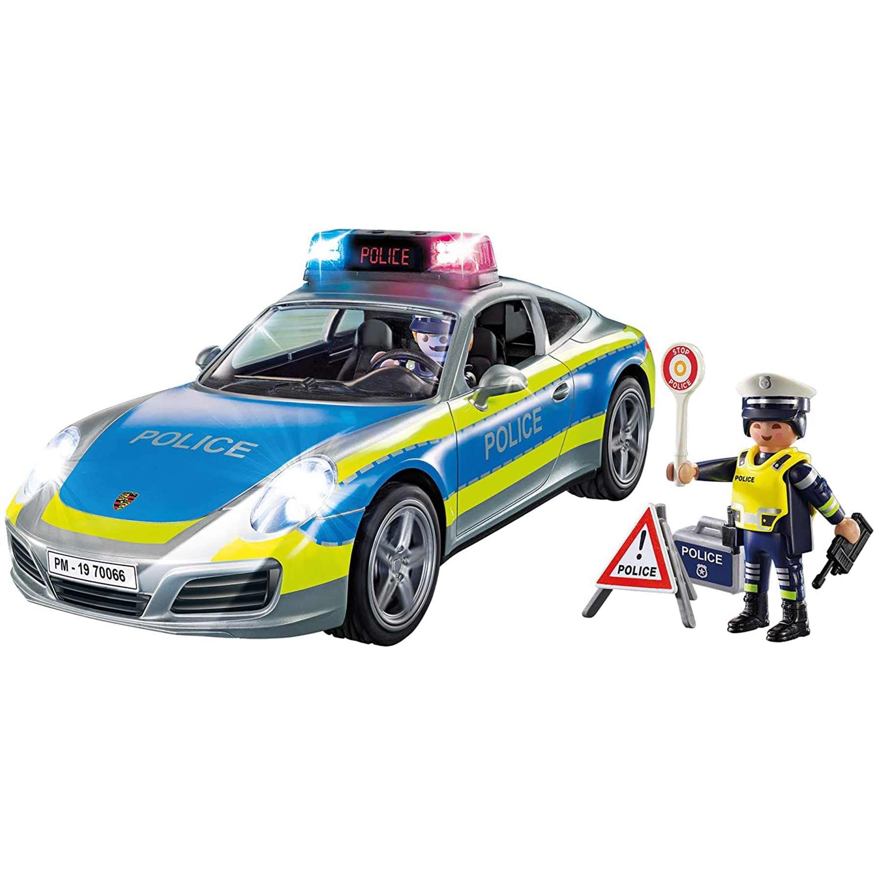 Playmobil 70066 Porsche 911 Carrera 4S Police con luci