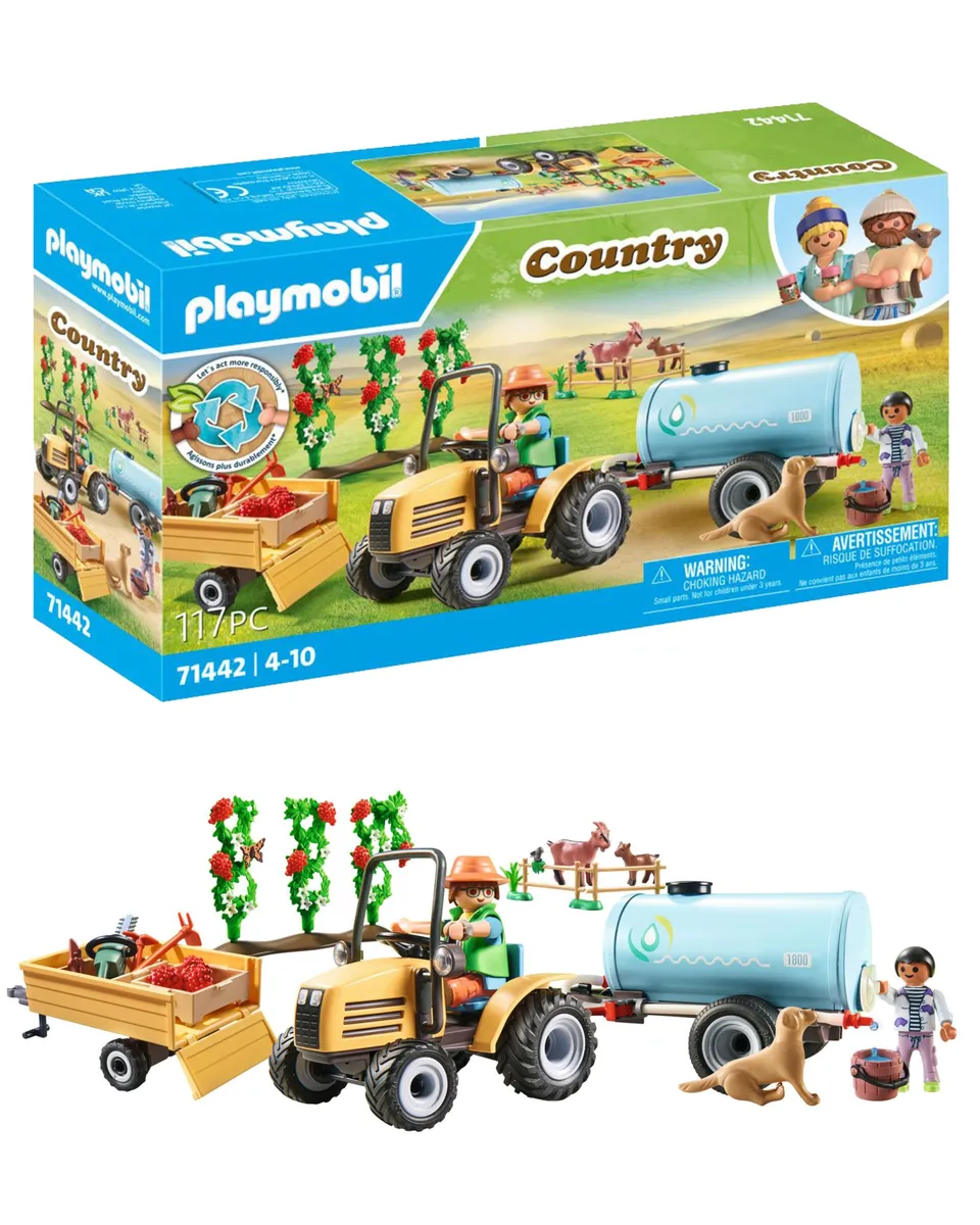 Playmobil Country 71442 Trattore con Rimorchio Playset 117 Pezzi