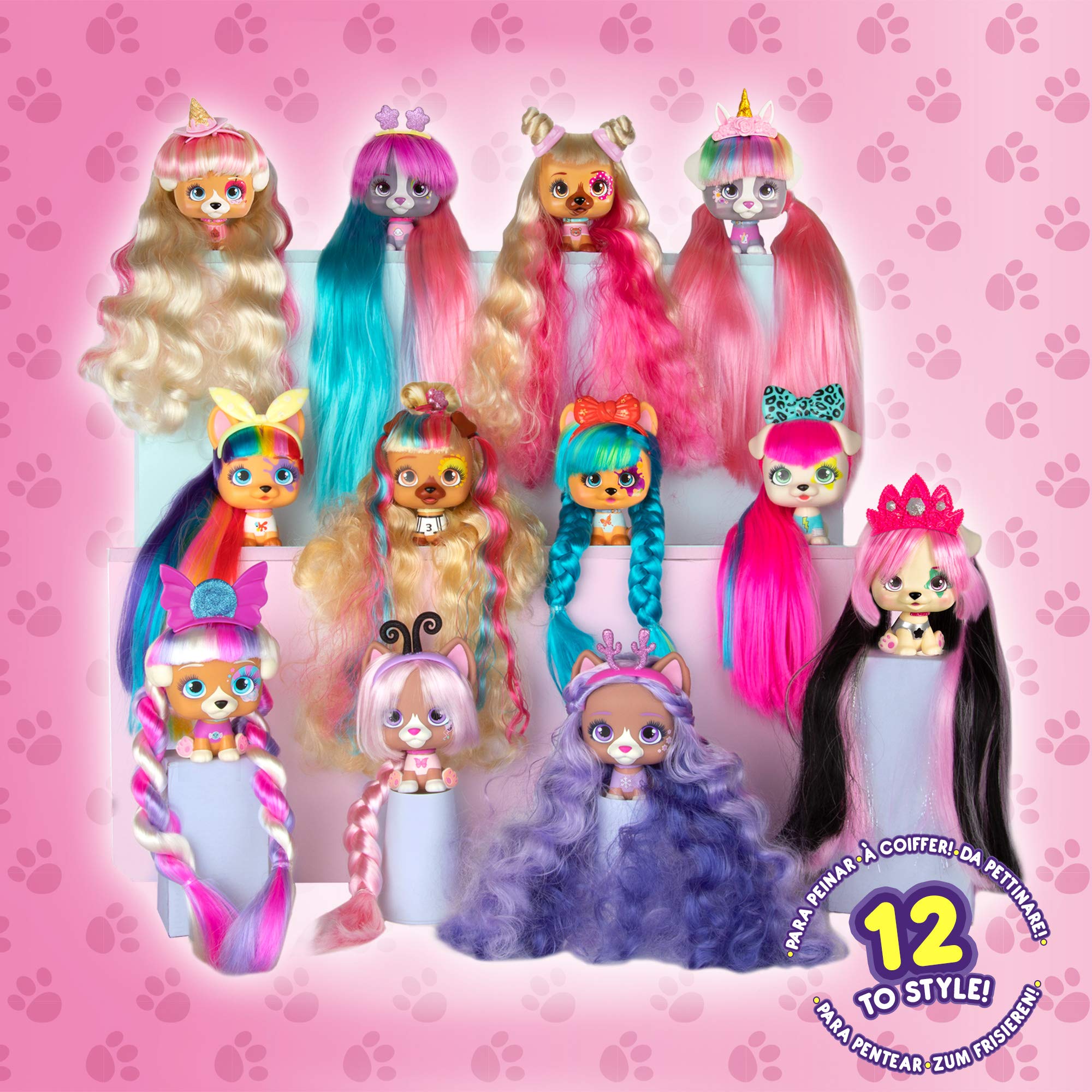 VIP Pets IMC Toys bambola cagnolino sorpresa capelli lunghi
