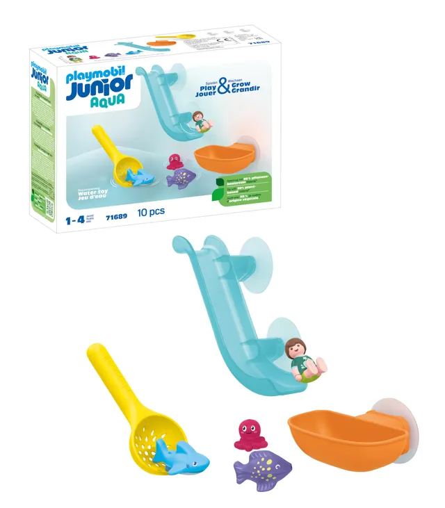 Playmobil Junior Aqua 71689 scivolo acqua animali marini 10 pezzi