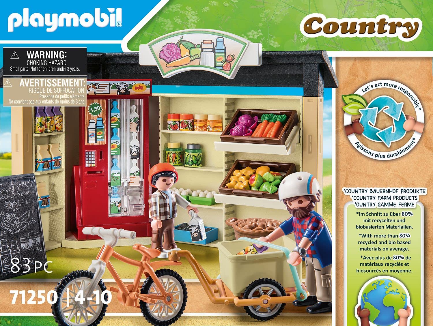 PLAYMOBIL Country 71250 Bottega Agricola 24 Ore Giocattolo