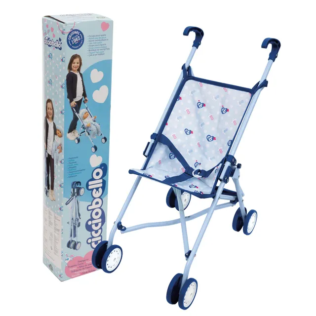Cicciobello Accessori passeggino 4 ruote pieghevole per bambole