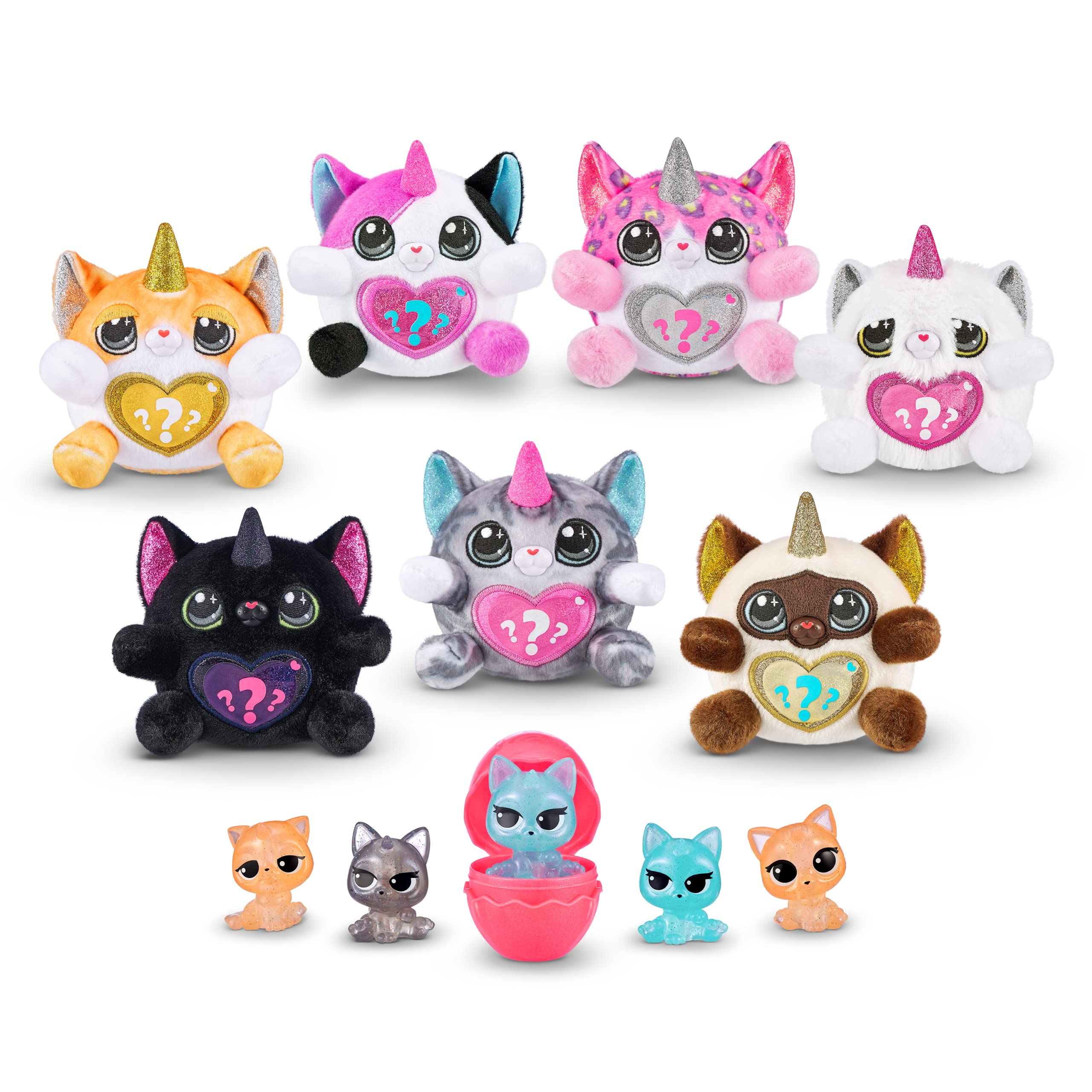 Rainbocorns Kittycorn Surprise Peluche Gatto Cincillà Bolle