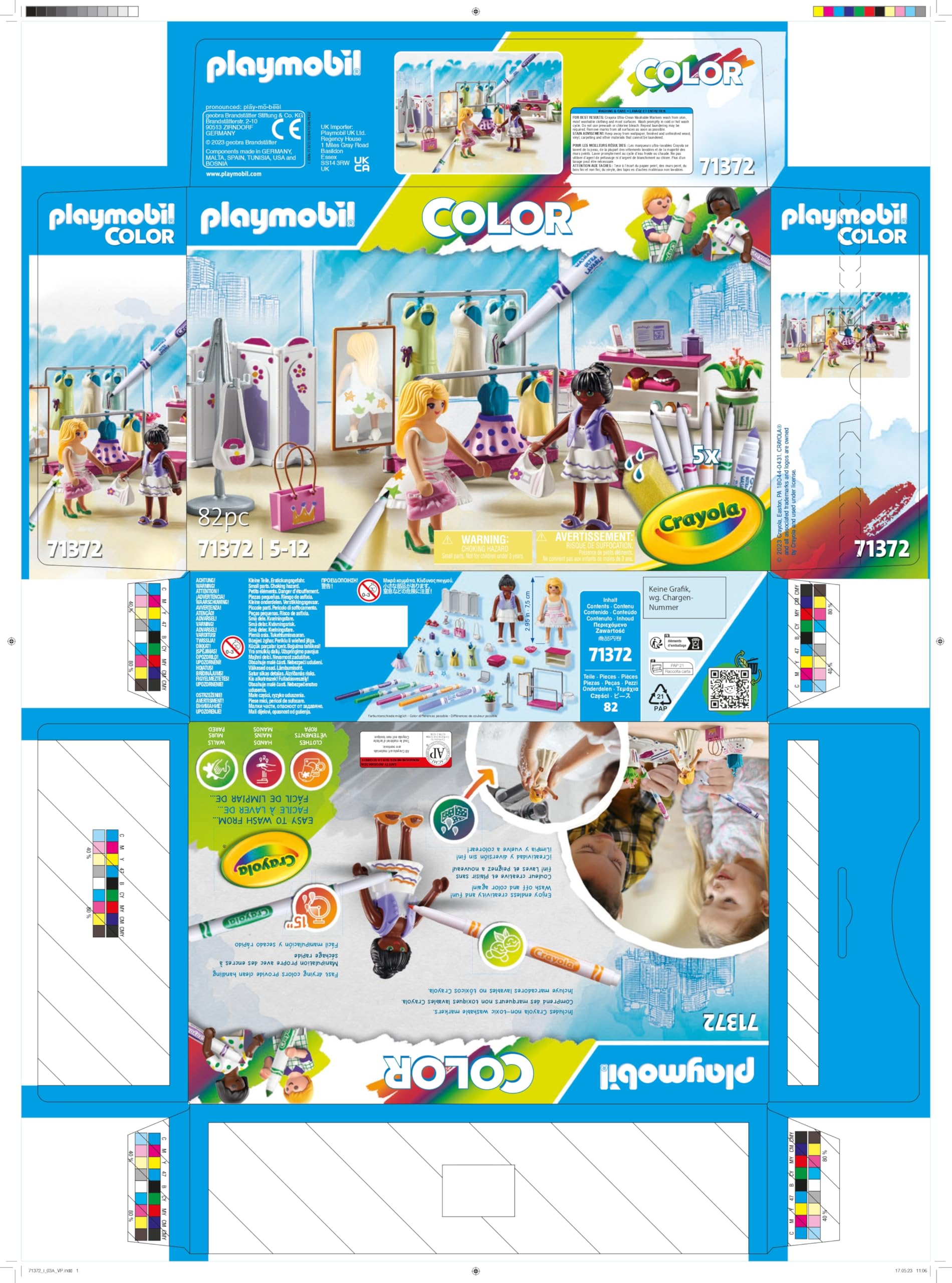 Playmobil Color 71372 Fashion Boutique gioco creativo pennarelli