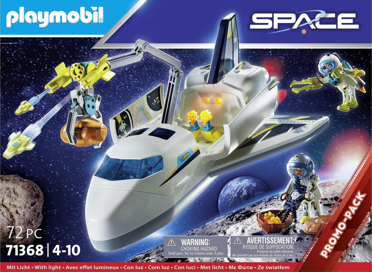 PLAYMOBIL Space 71368 Shuttle Spaziale Giocattolo 72 Pezzi