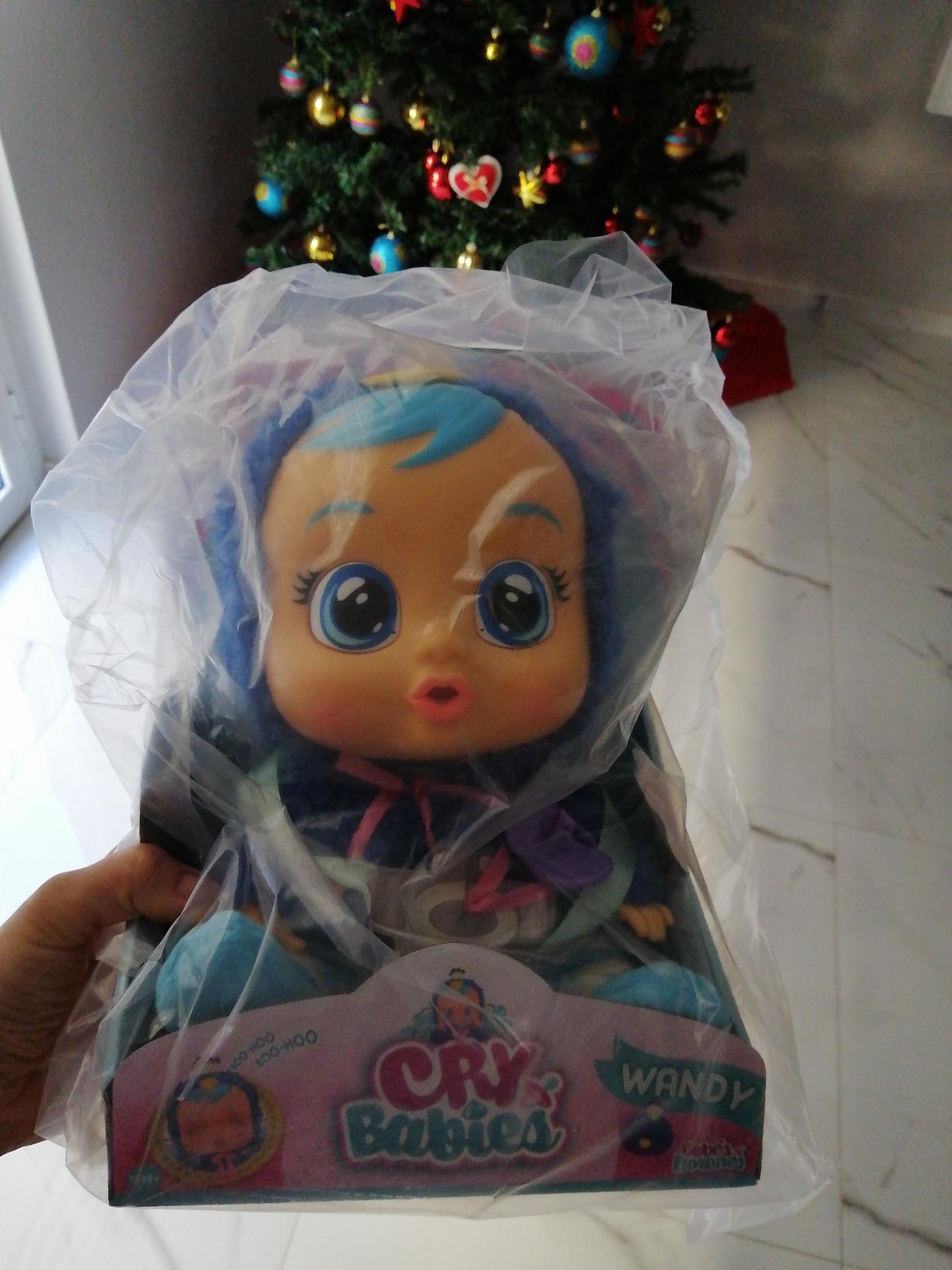 CRY BABIES Wandy pavone blu bambola pigiama 30 cm