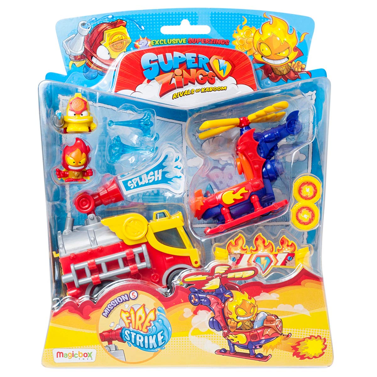 Superthings Serie 5 Mission Fire Strike Elicottero e Camion