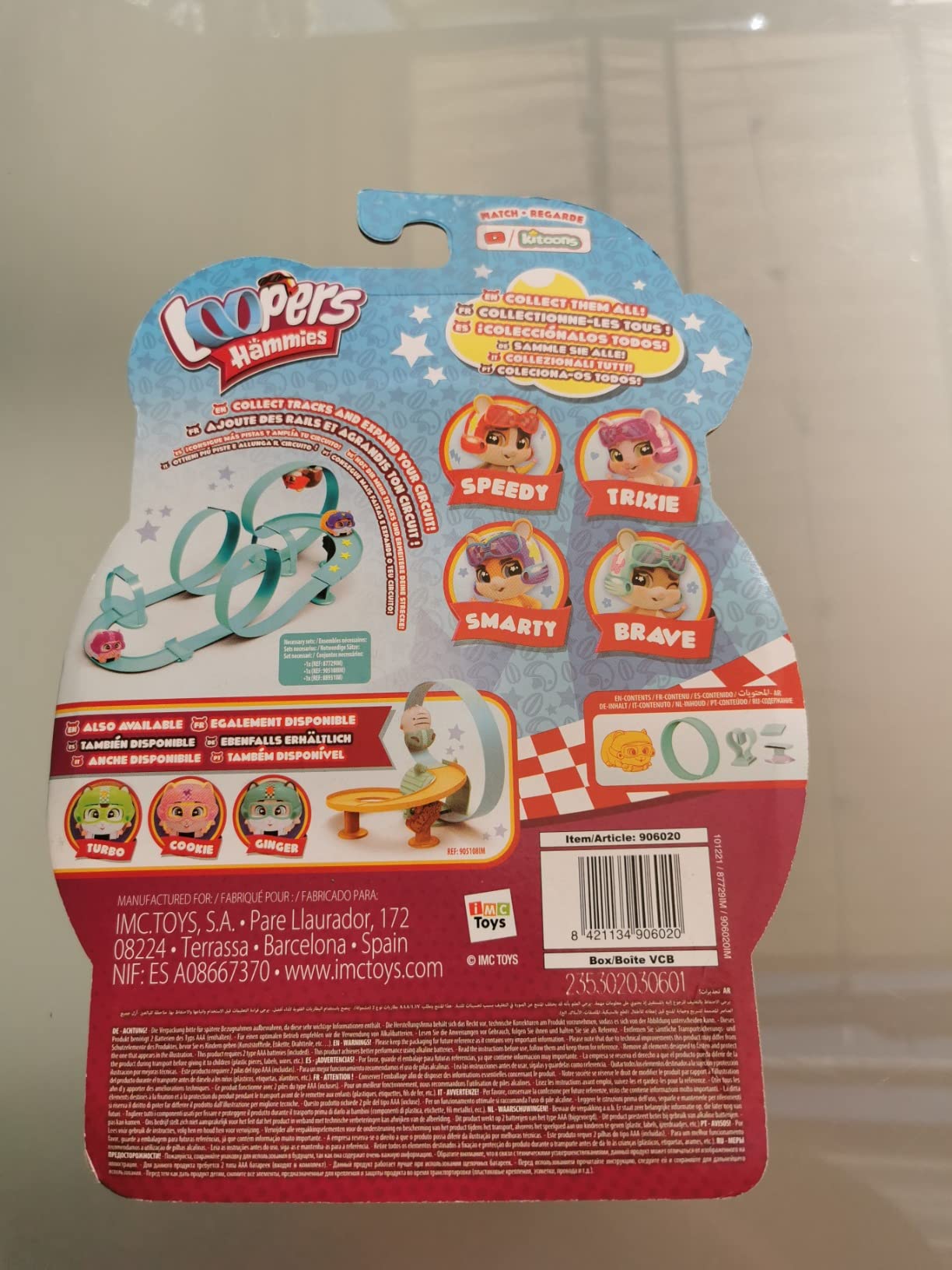 IMC Toys Loopers Hammies Smarty Criceto Interattivo Pista 3 Anni
