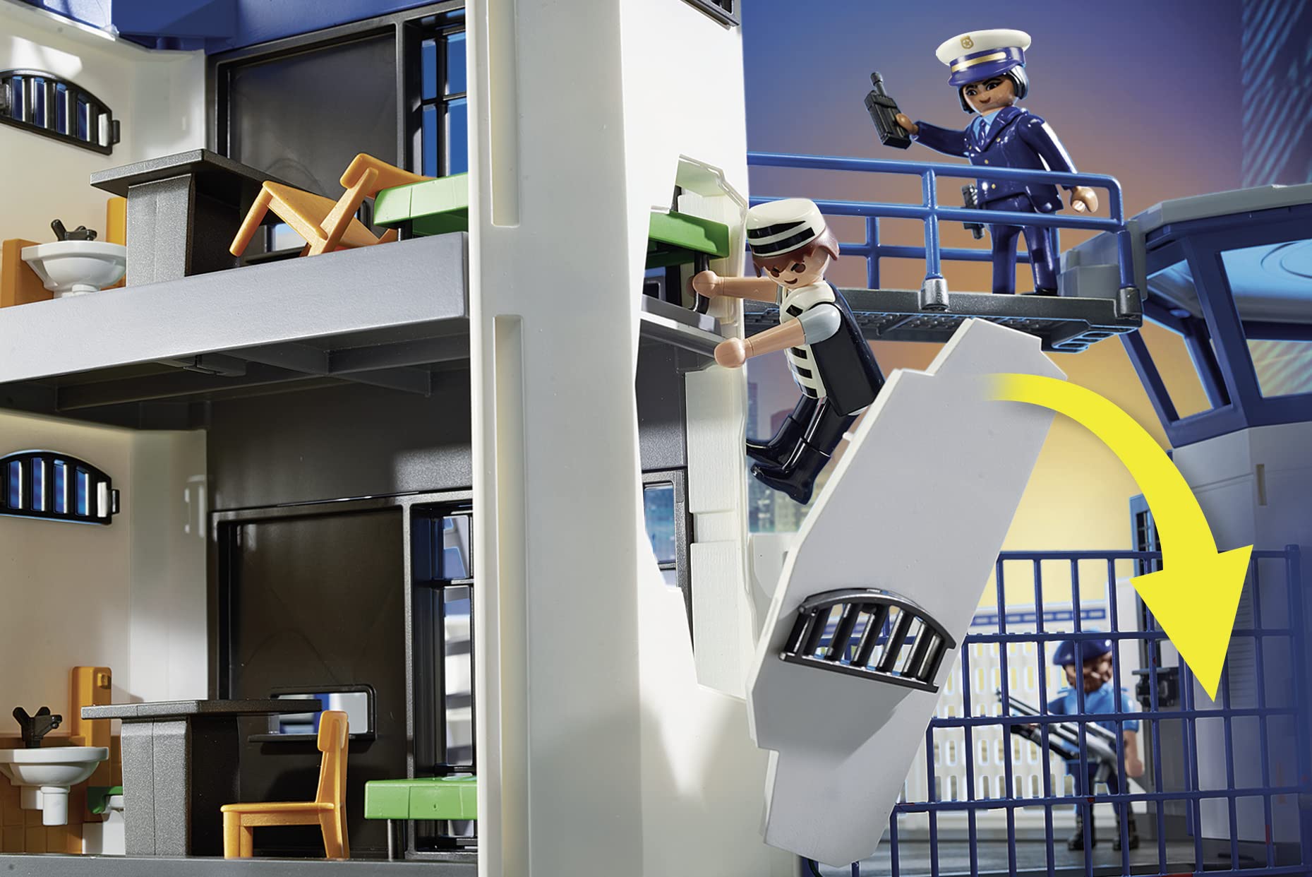PLAYMOBIL City Life 6872 Centrale Polizia Playset con Prigione