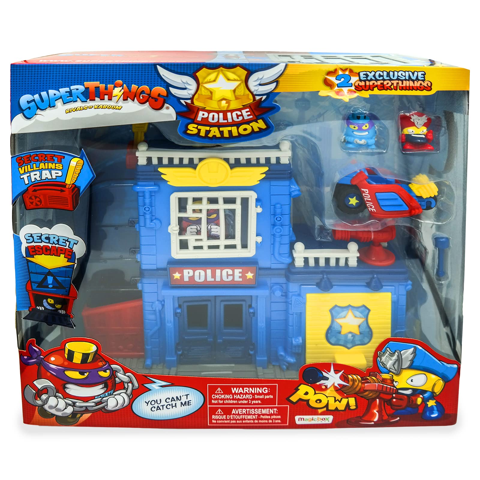 SuperThings Police Station Stazione Polizia Playset con Veicolo
