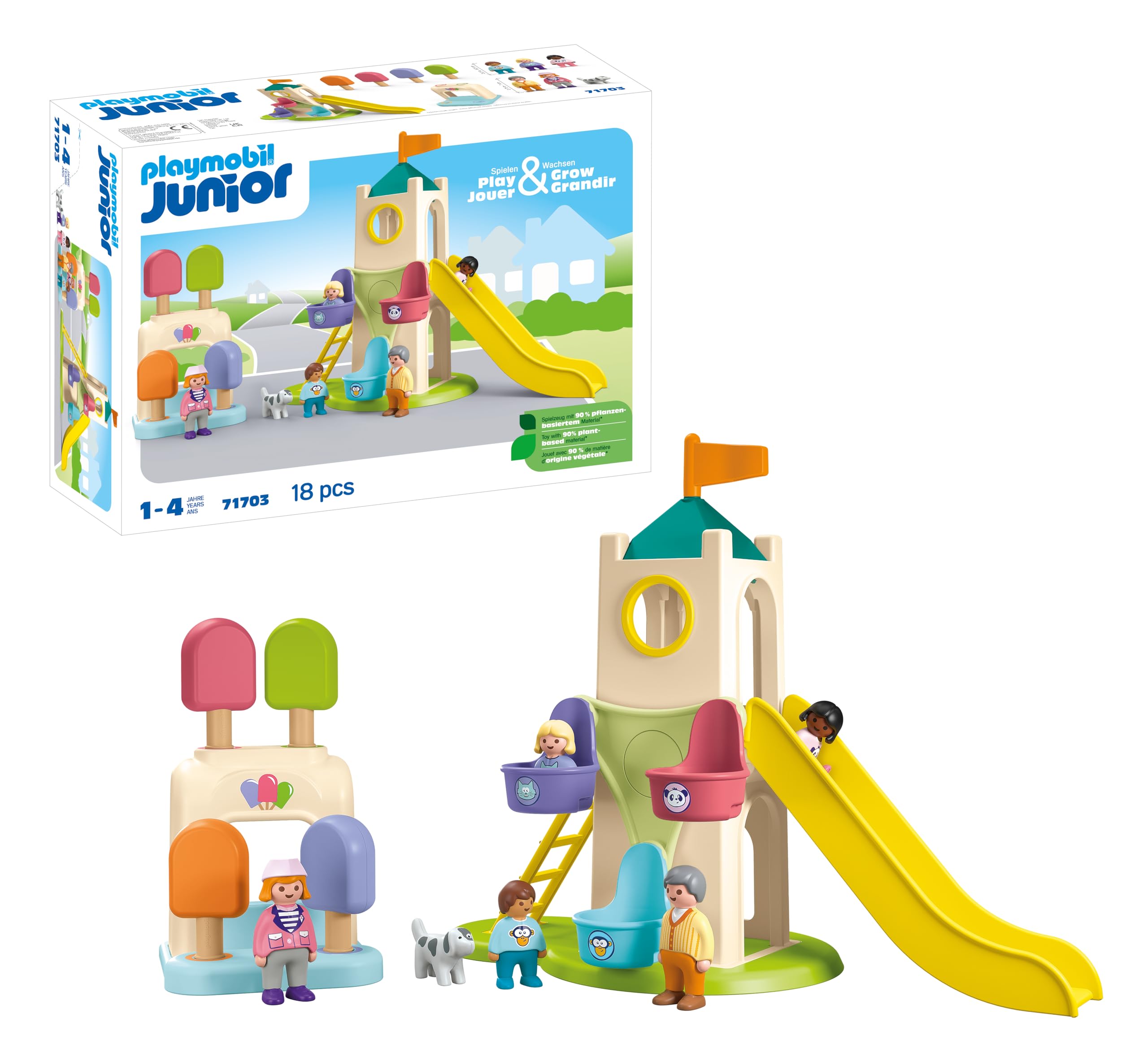 Playmobil Junior 71703 Parco Giochi Avventura Gioco 18 Pezzi 12M+