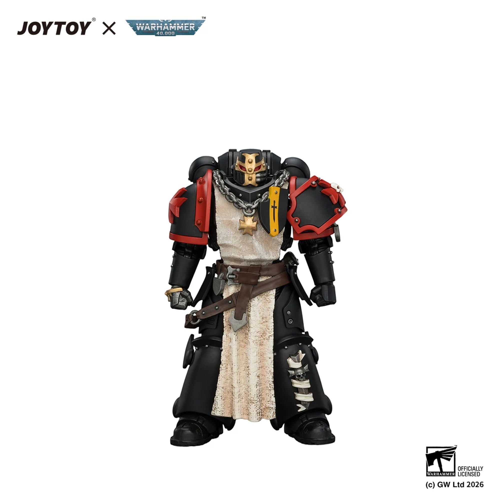 JoyToy Warhammer 40K Black Templars Crusader Ancient action figure spada